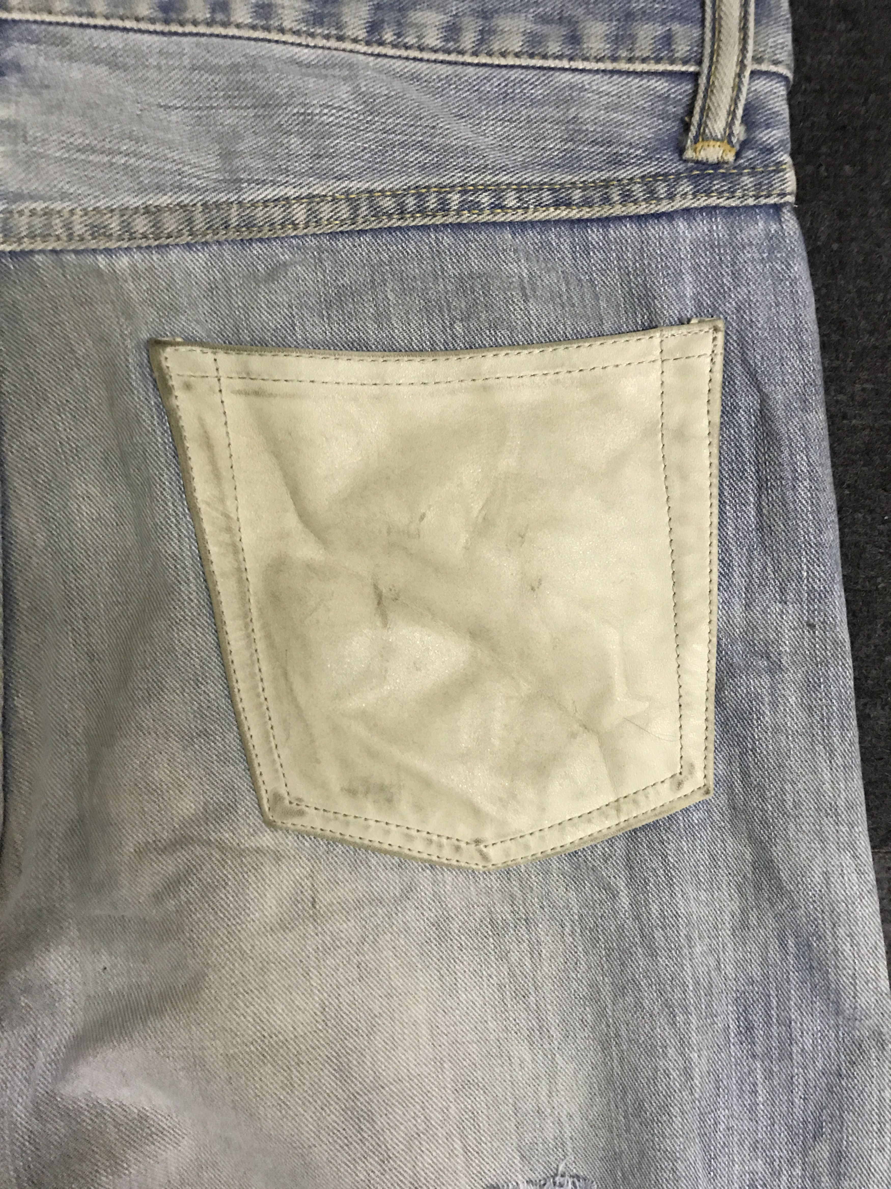 Japanese Brand D148 FOOUN PURPLE RIM Rare Selvedge Distressed Jeans Size US 36 / EU 52 - 16 Thumbnail