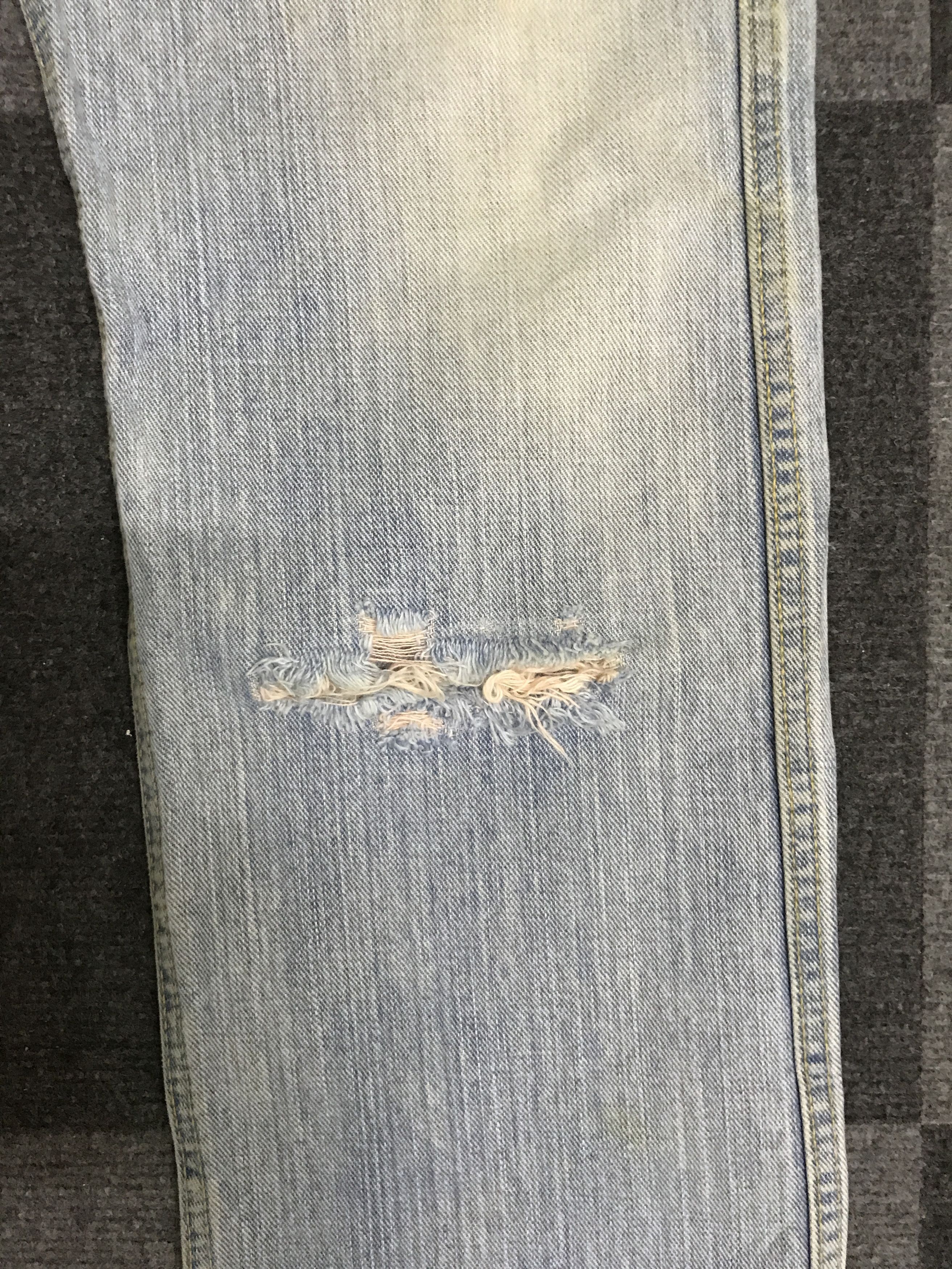 Japanese Brand D148 FOOUN PURPLE RIM Rare Selvedge Distressed Jeans Size US 36 / EU 52 - 8 Thumbnail