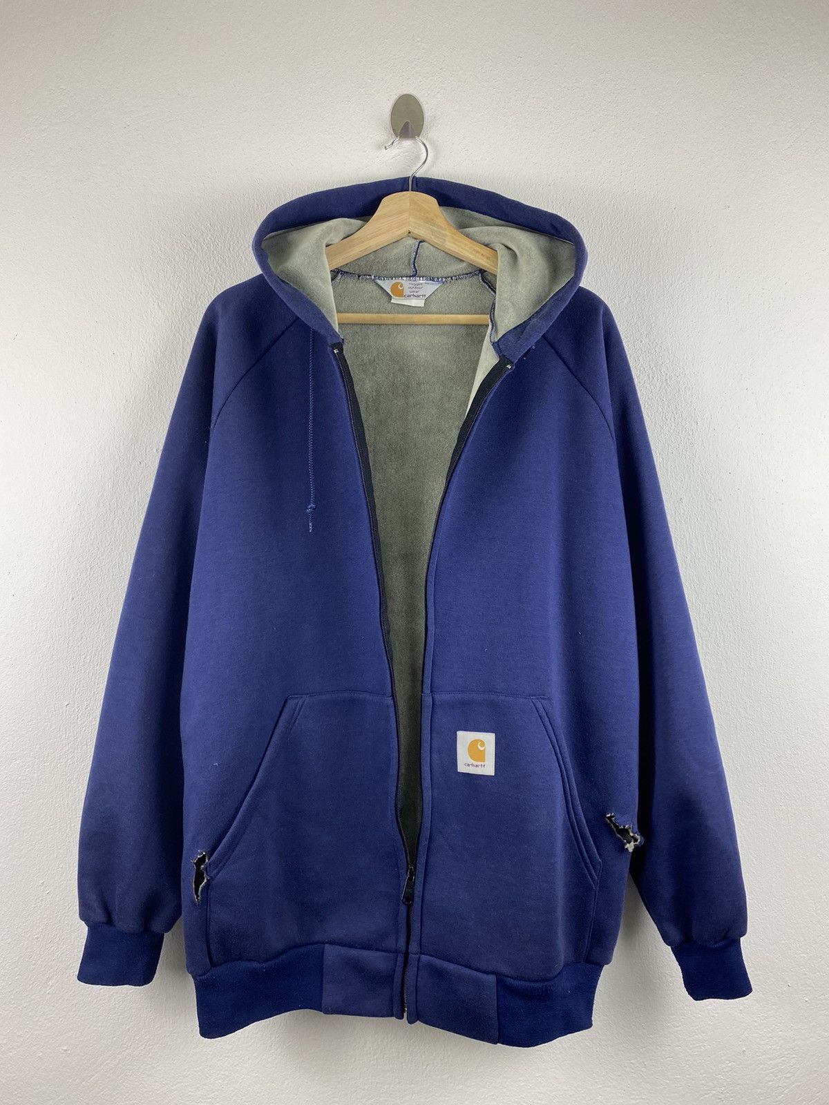 Carhartt × Vintage VINTAGE CARHARTT HOODIE SWEATER Size US L / EU 52-54 / 3 - 4 Thumbnail