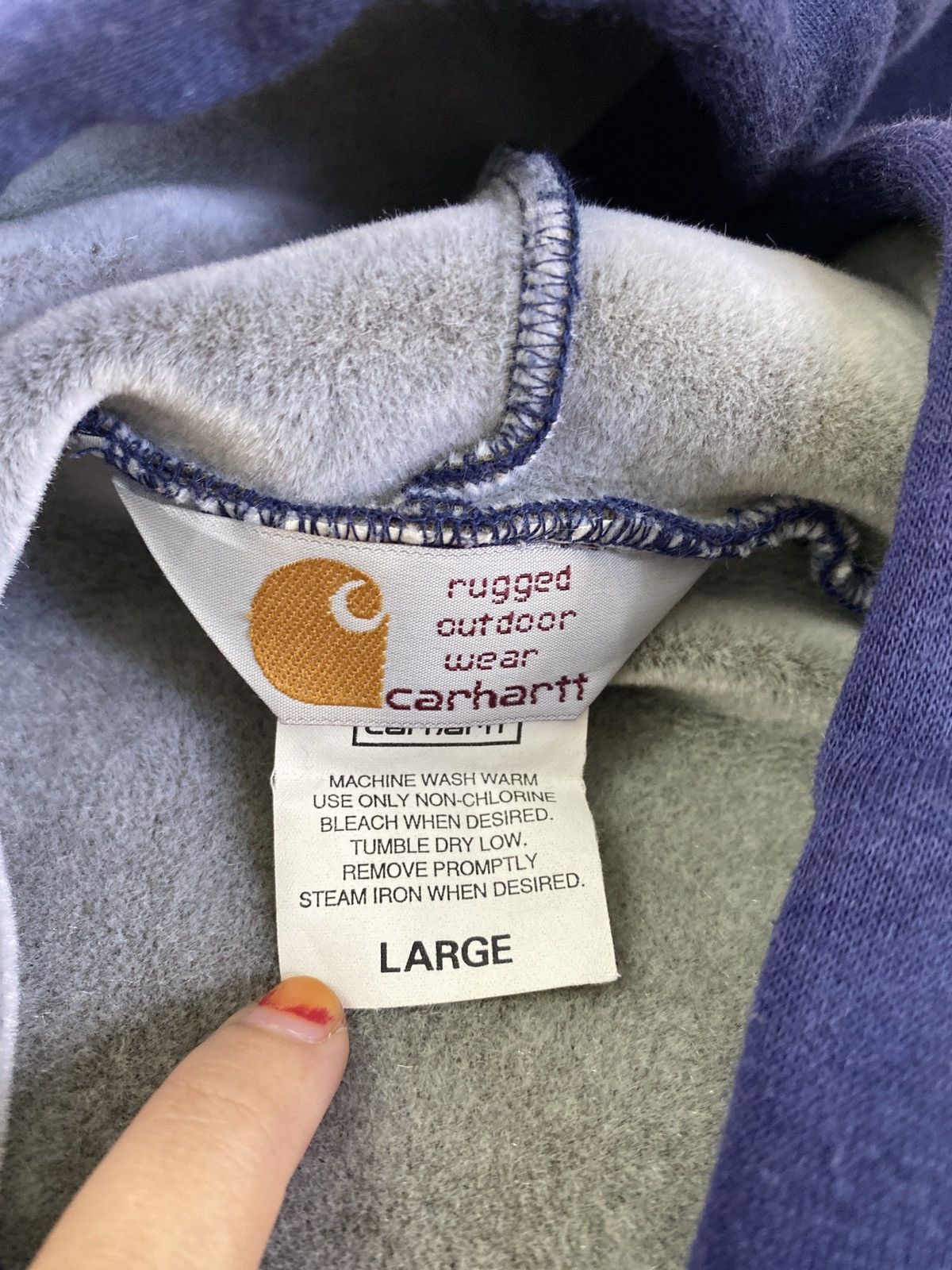 Carhartt × Vintage VINTAGE CARHARTT HOODIE SWEATER Size US L / EU 52-54 / 3 - 6 Thumbnail