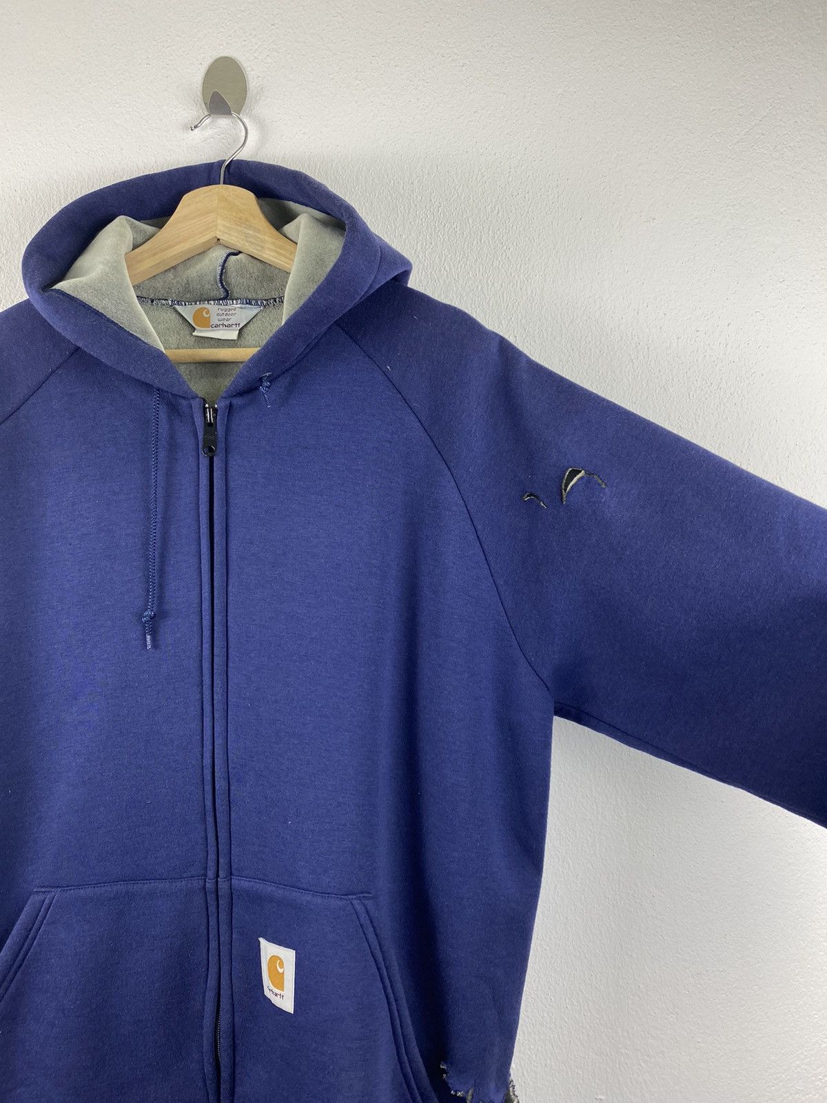 Carhartt × Vintage VINTAGE CARHARTT HOODIE SWEATER Size US L / EU 52-54 / 3 - 3 Thumbnail