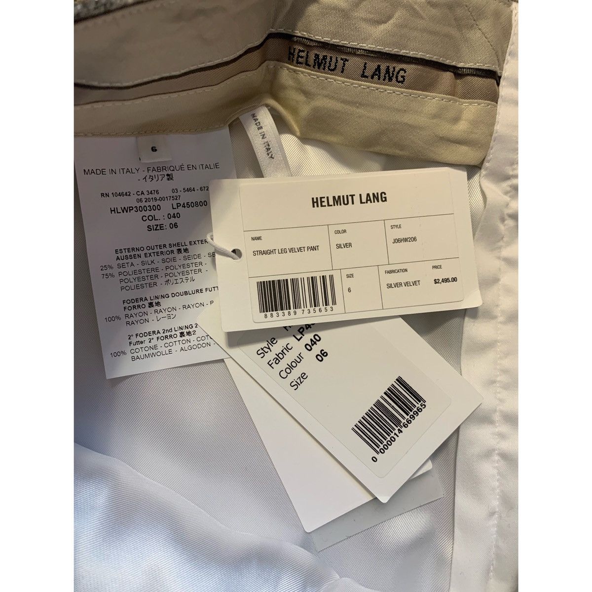 Helmut Lang HELMUT LANG SILVER PANTS Size 28" / US 6 / IT 42 - 18 Thumbnail