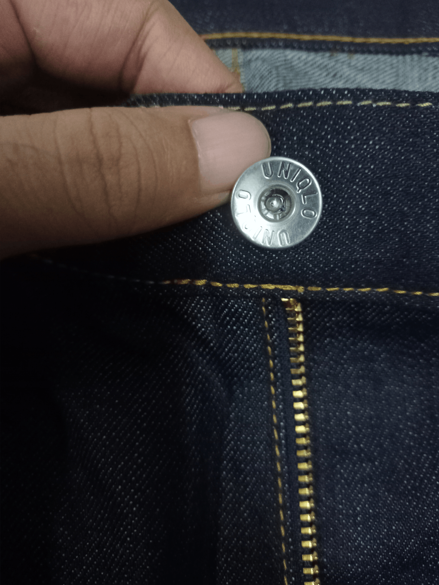 Japanese Brand × Uniqlo Vintage Japanese Uniqlo Baggy Style Raw Denim Selvedge Jeans Size US 35 - 5 Thumbnail