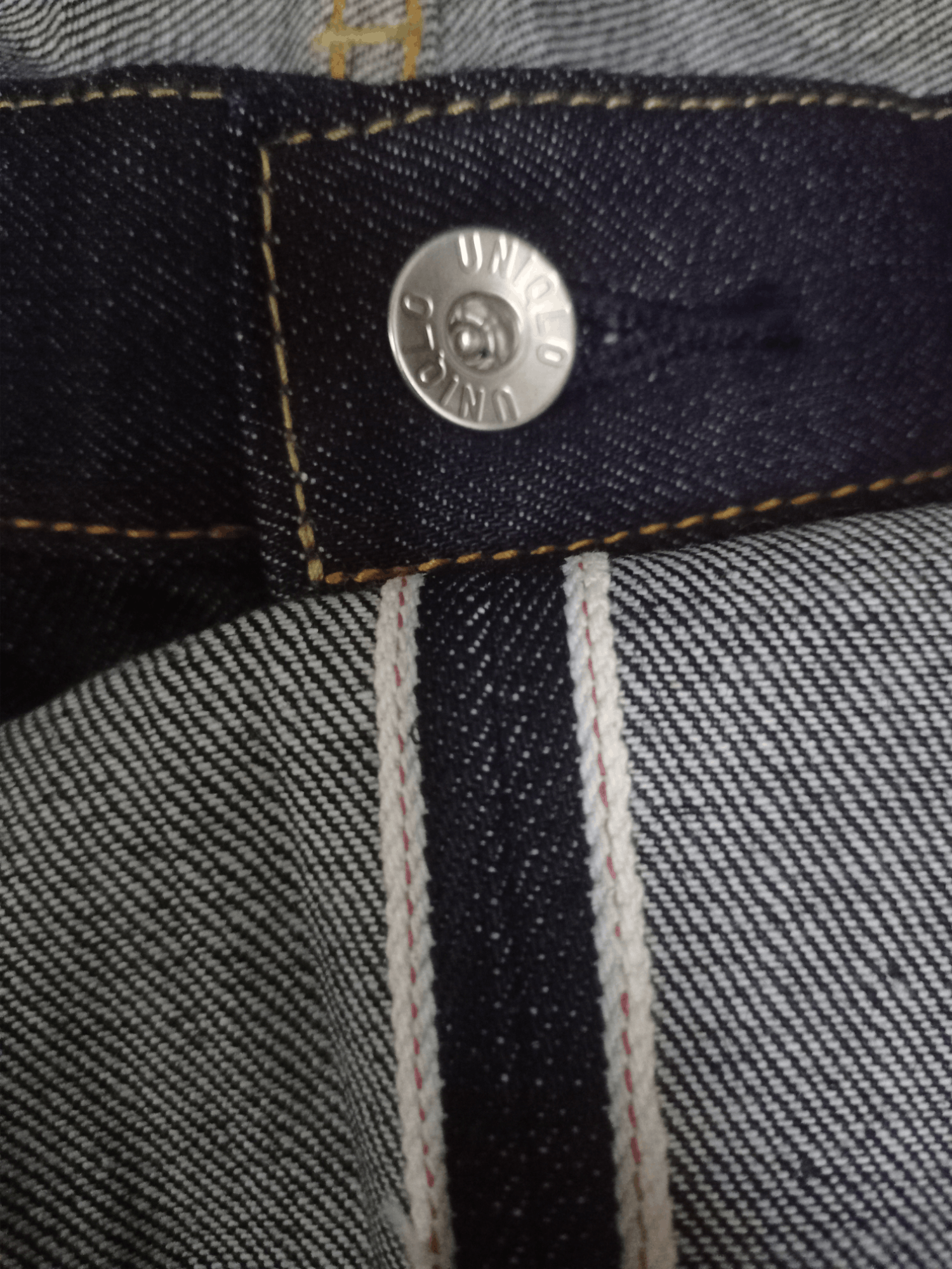 Japanese Brand × Uniqlo Vintage Japanese Uniqlo Baggy Style Raw Denim Selvedge Jeans Size US 35 - 4 Thumbnail