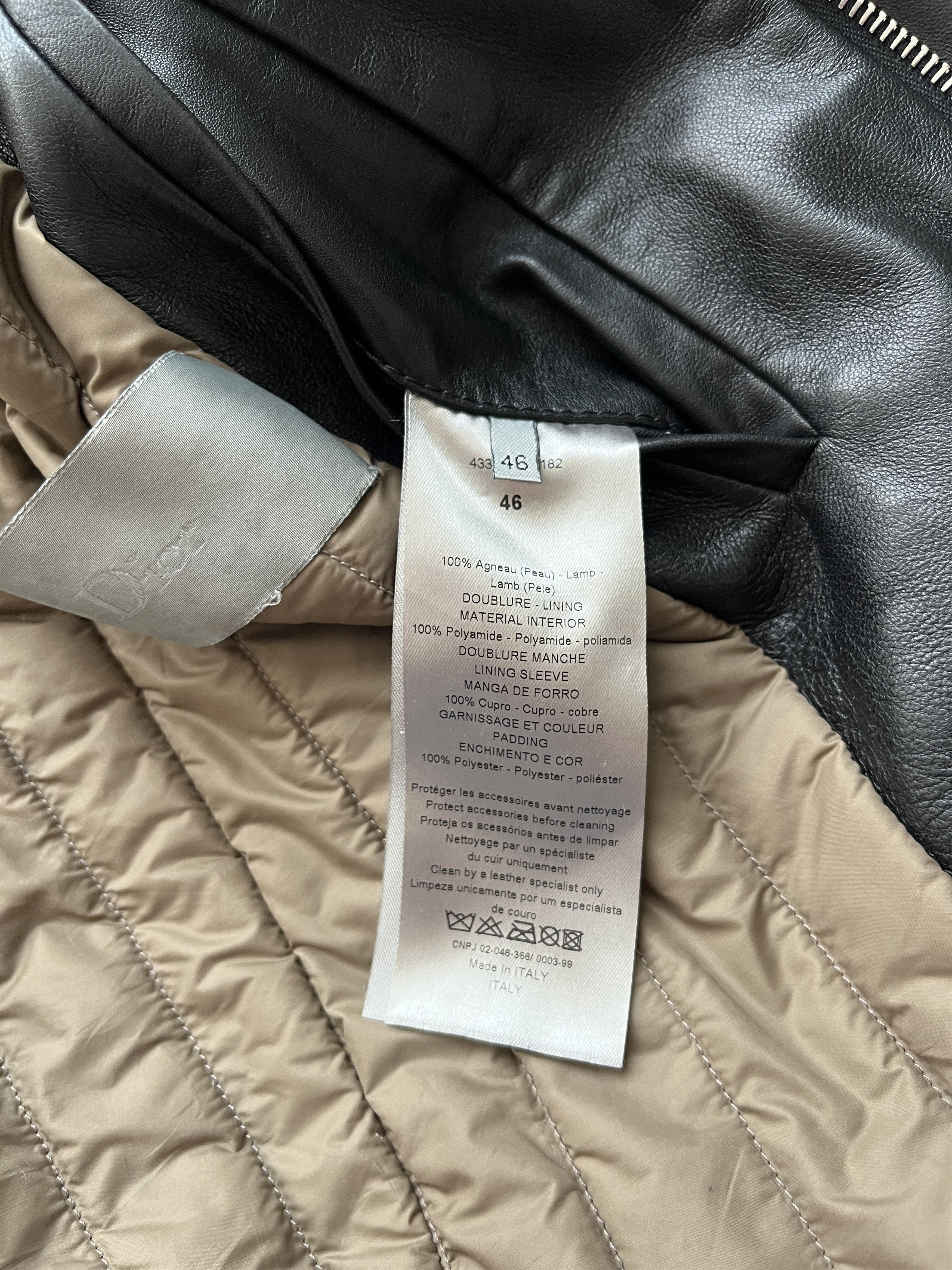 Dior ⚡️QUICK SALE⚡️Dior by KVA Black Leather Biker Jacket Size US S / EU 44-46 / 1 - 6 Thumbnail