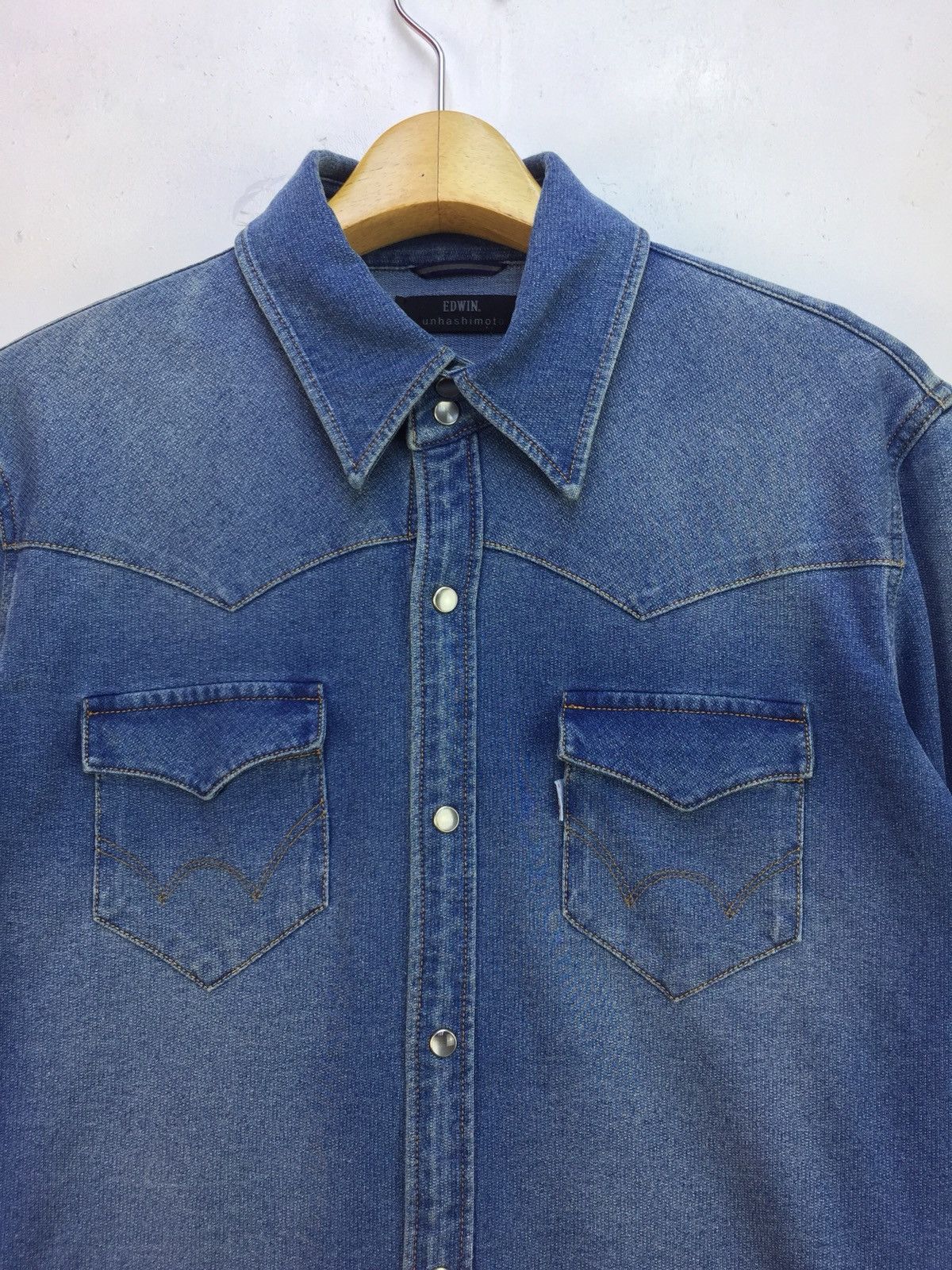 Edwin Edwin X Junhashimoto Denim Shirt Size US M / EU 48-50 / 2 - 2 Thumbnail