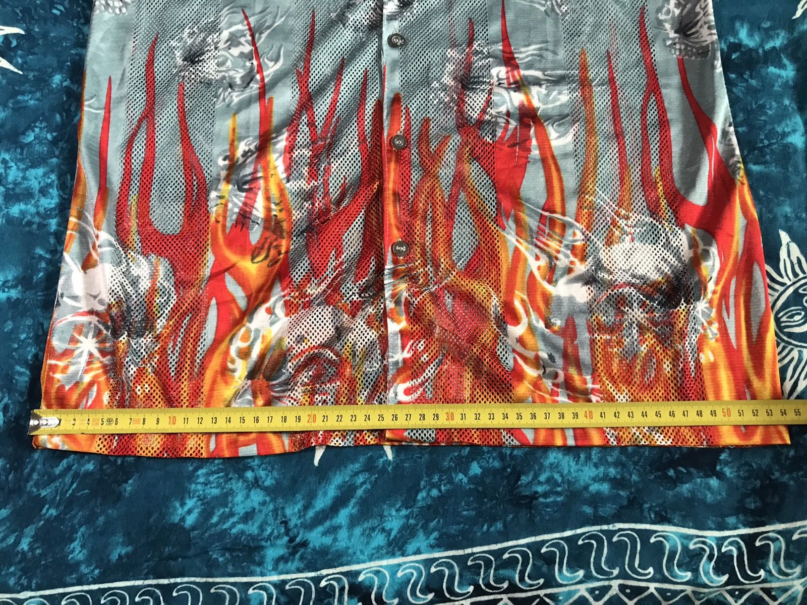Vintage Vintage Fuging Print Fire Flame Hawaiian Shirt Size US M / EU 48-50 / 2 - 17 Thumbnail