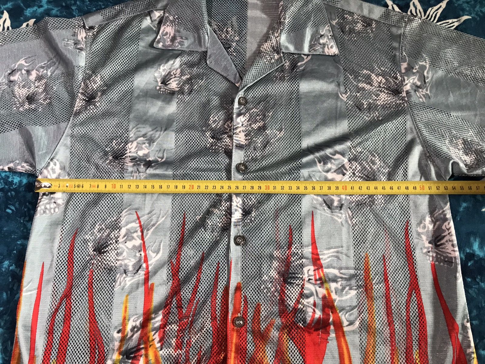 Vintage Vintage Fuging Print Fire Flame Hawaiian Shirt Size US M / EU 48-50 / 2 - 18 Thumbnail