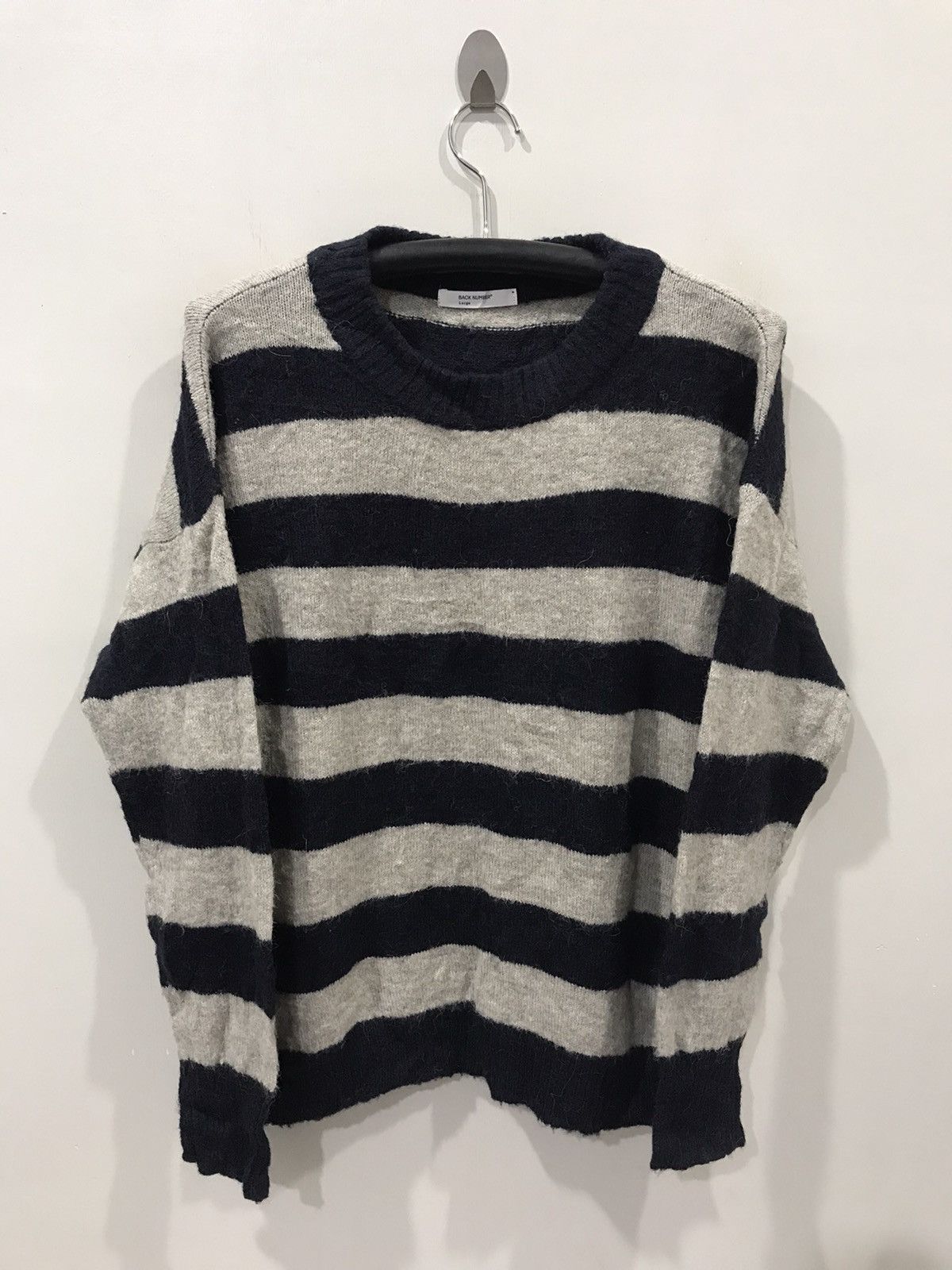 Japanese Brand BACK NUMBER Japan Military Brand Kurt Cobain Style Knitwear Size US L / EU 52-54 / 3 - 1 Thumbnail