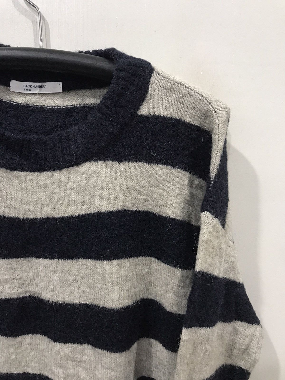 Japanese Brand BACK NUMBER Japan Military Brand Kurt Cobain Style Knitwear Size US L / EU 52-54 / 3 - 3 Thumbnail