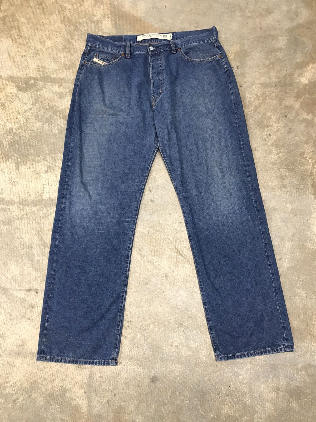 Diesel Y2K Diesel Industry Baggy Blue Denim Jeans Size US 38 / EU 54 - 1 Thumbnail