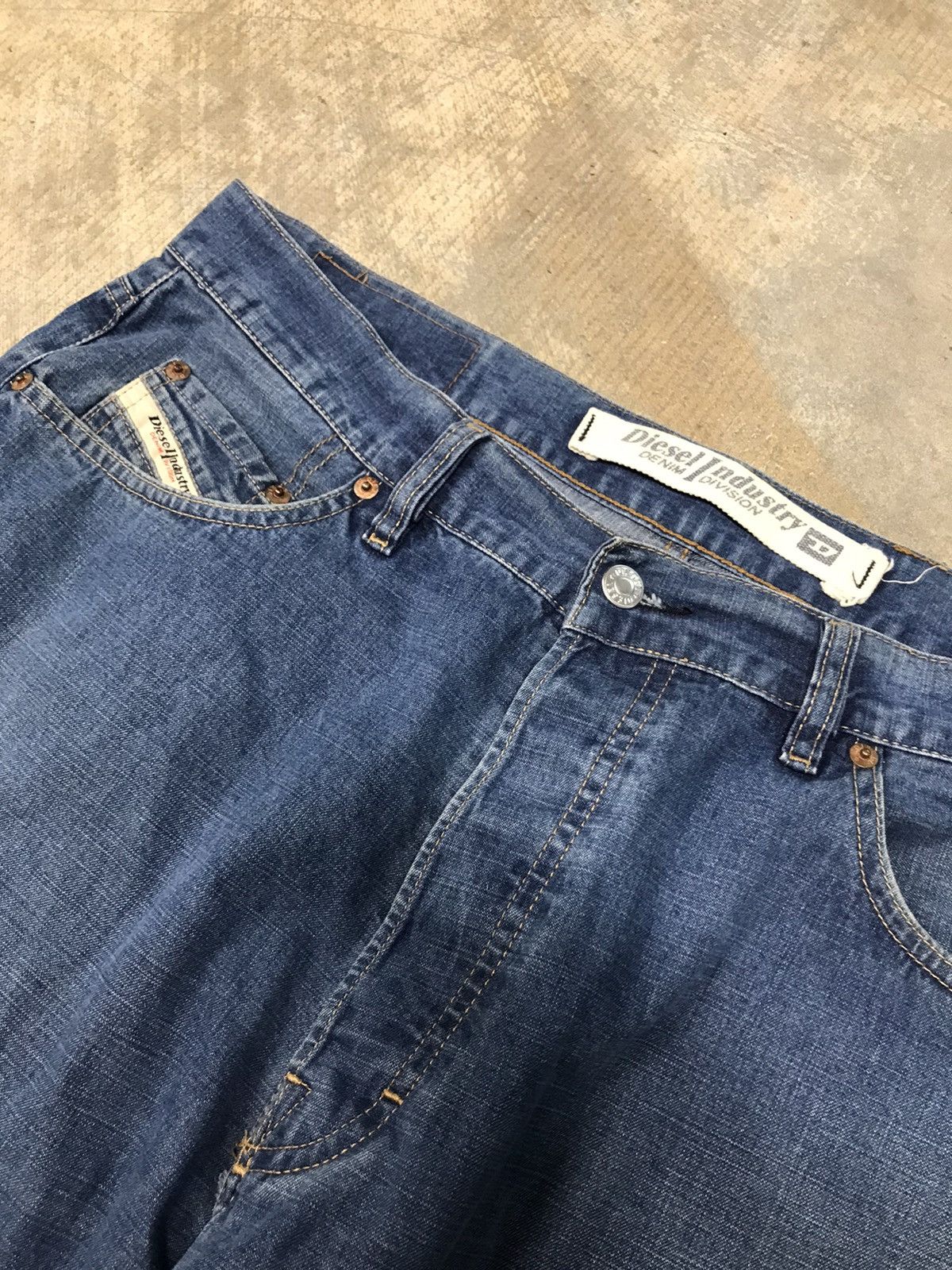 Diesel Y2K Diesel Industry Baggy Blue Denim Jeans Size US 38 / EU 54 - 6 Thumbnail