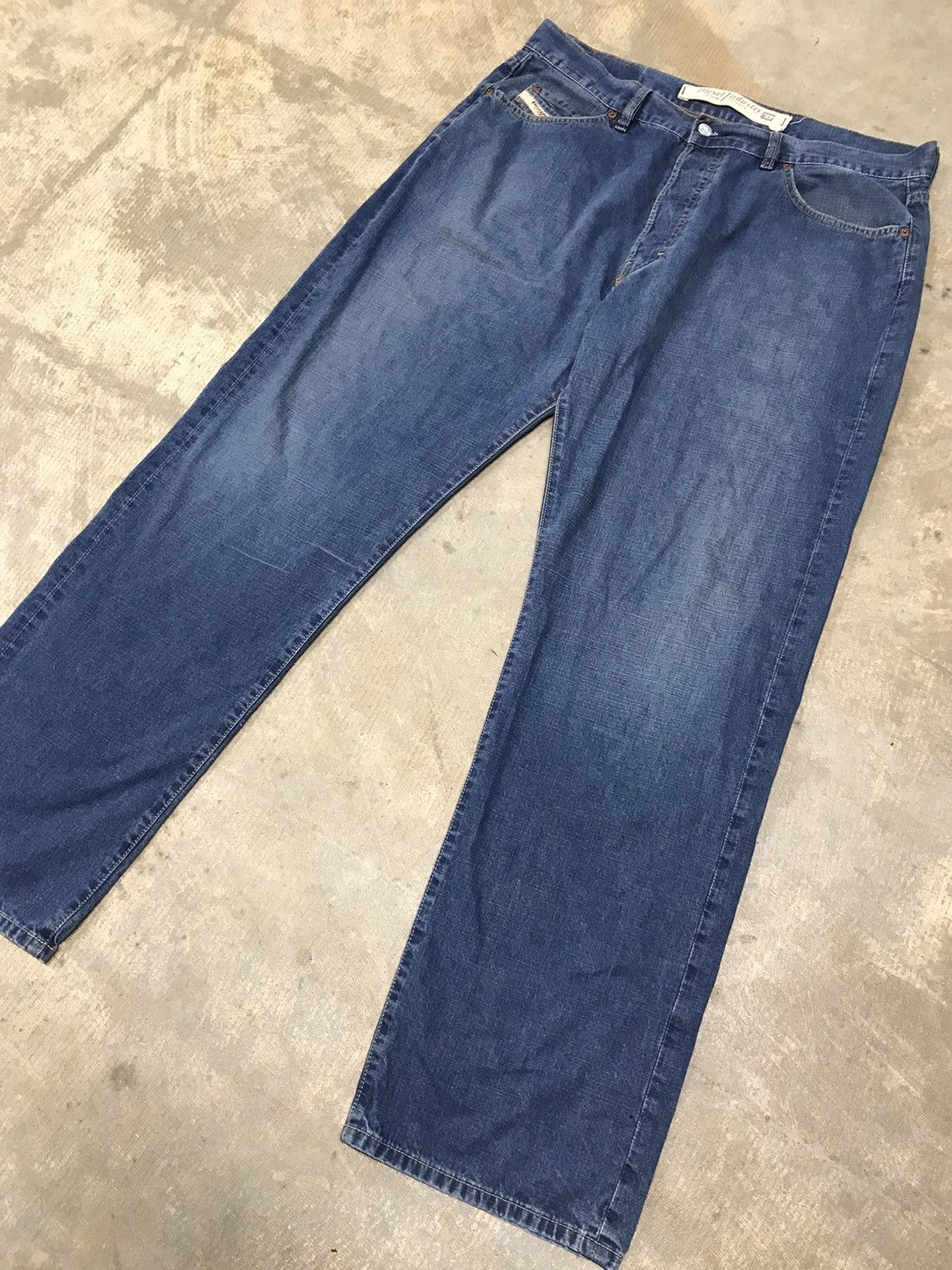 Diesel Y2K Diesel Industry Baggy Blue Denim Jeans Size US 38 / EU 54 - 4 Thumbnail