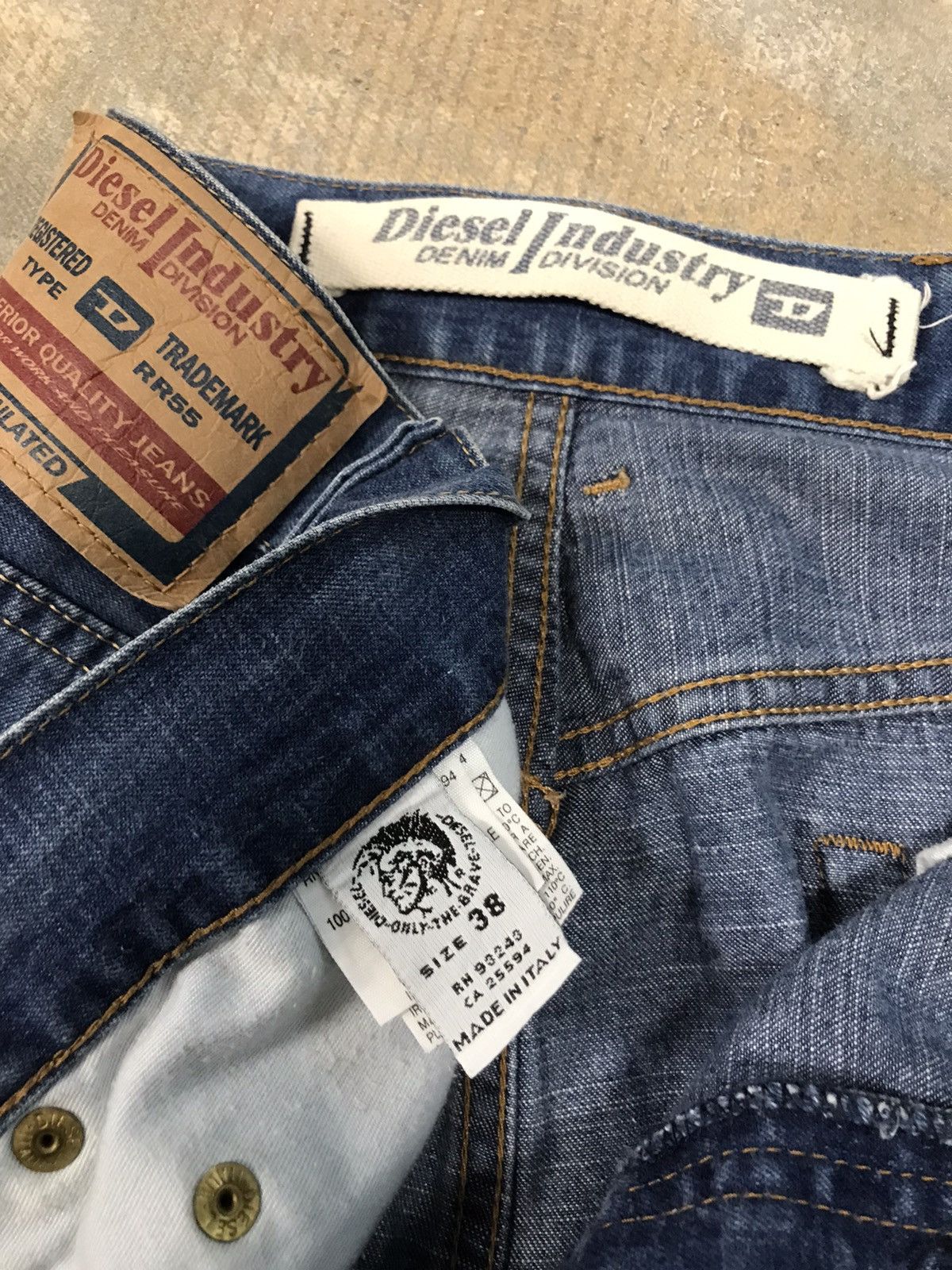 Diesel Y2K Diesel Industry Baggy Blue Denim Jeans Size US 38 / EU 54 - 2 Thumbnail