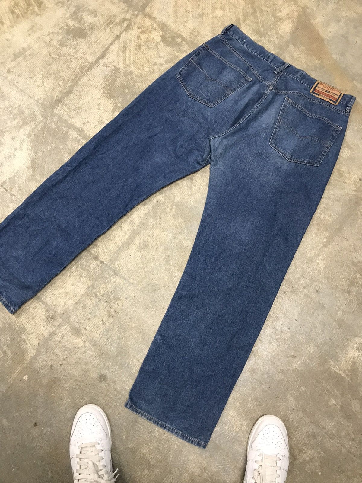 Diesel Y2K Diesel Industry Baggy Blue Denim Jeans Size US 38 / EU 54 - 8 Thumbnail
