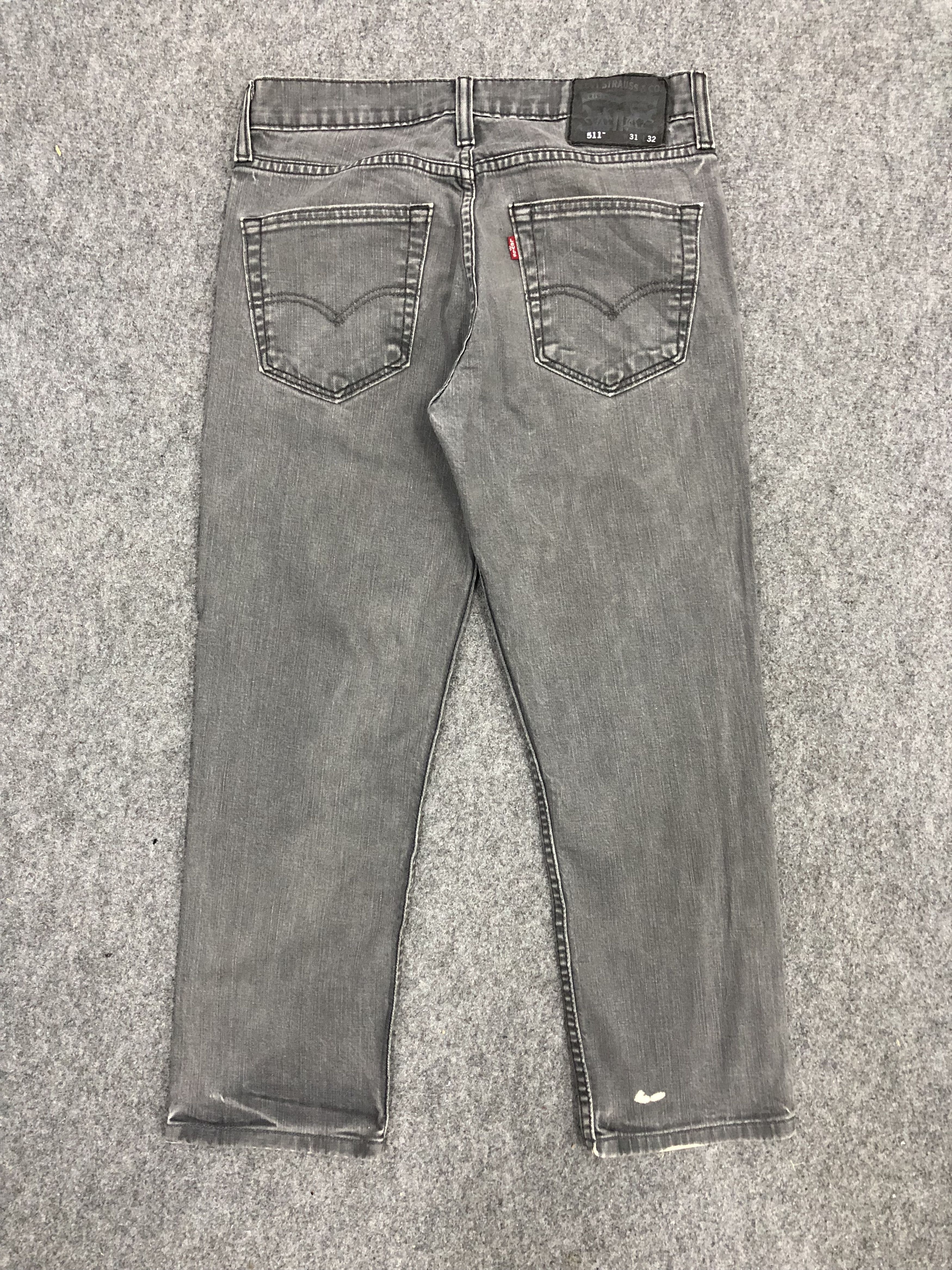 Levi's Vintage Levis 511 Faded Black Jeans DP1216 Size US 31 - 3 Thumbnail