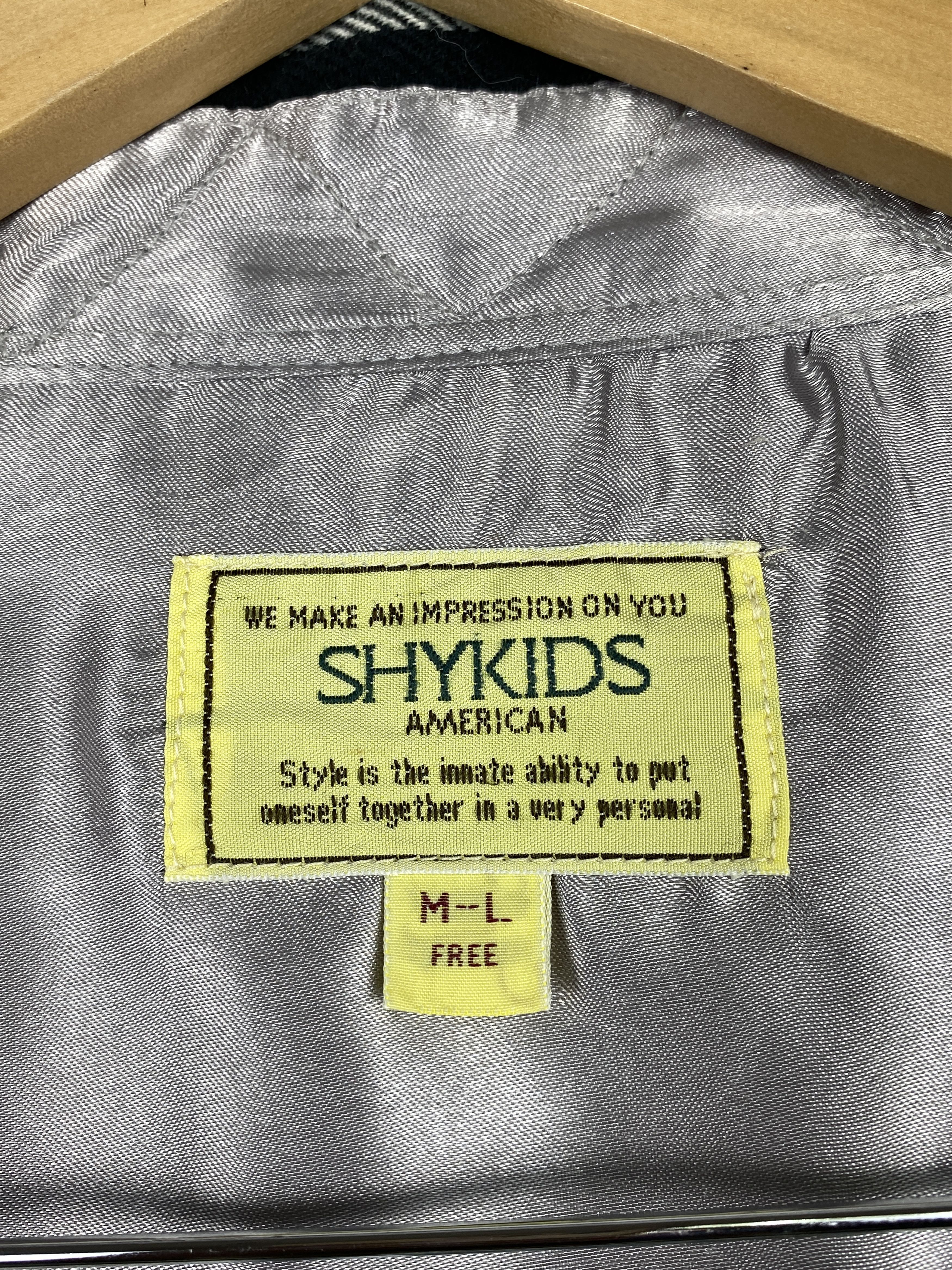 Japanese Brand Vintage Shykids Japanese Brand Checkered Jacket J1622 Size US XL / EU 56 / 4 - 8 Thumbnail