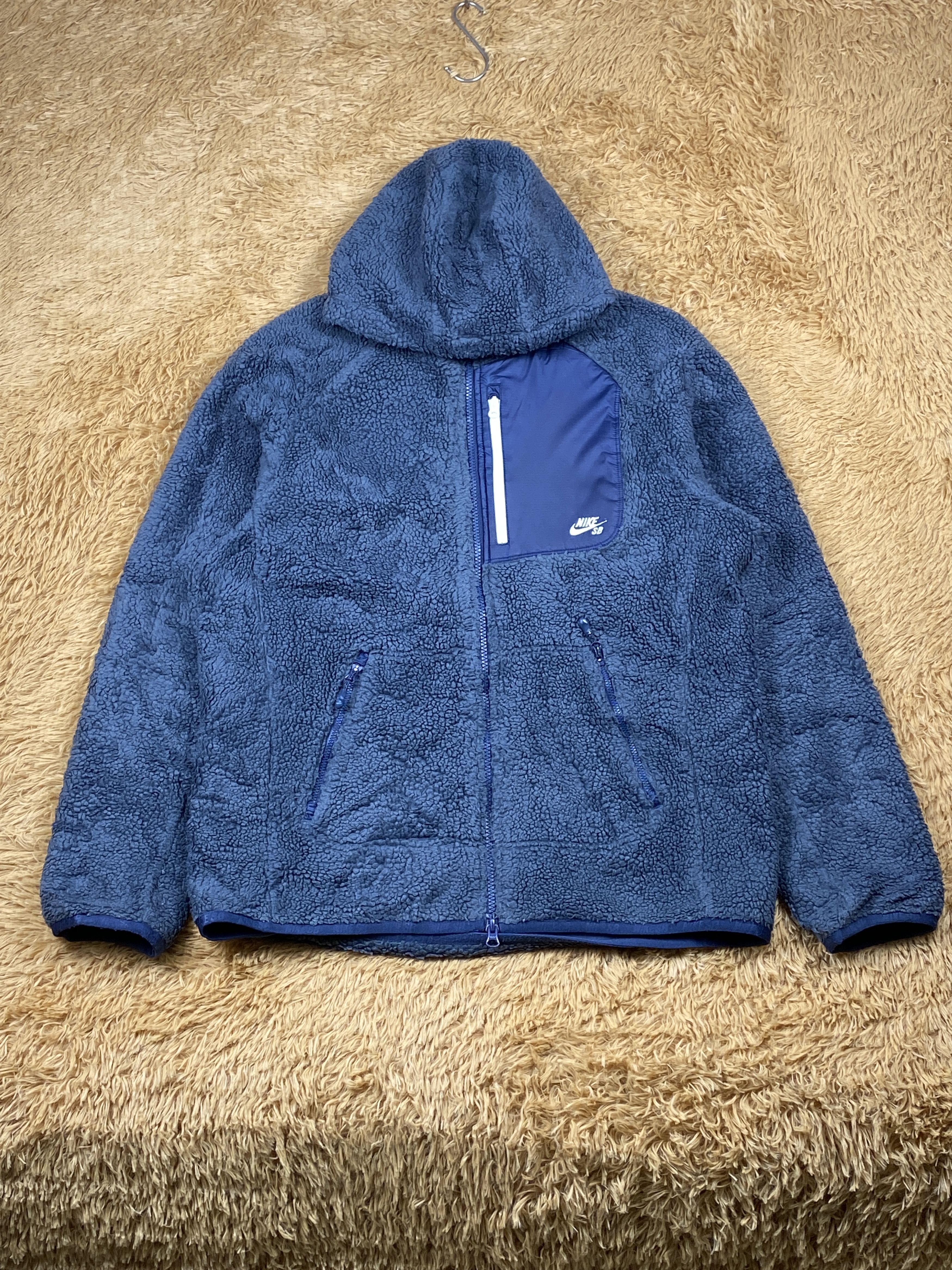 Nike Vintage Nike SB Hoodie Sherpa Zip Up Jacket J1623 Size US S / EU 44-46 / 1 - 1 Thumbnail