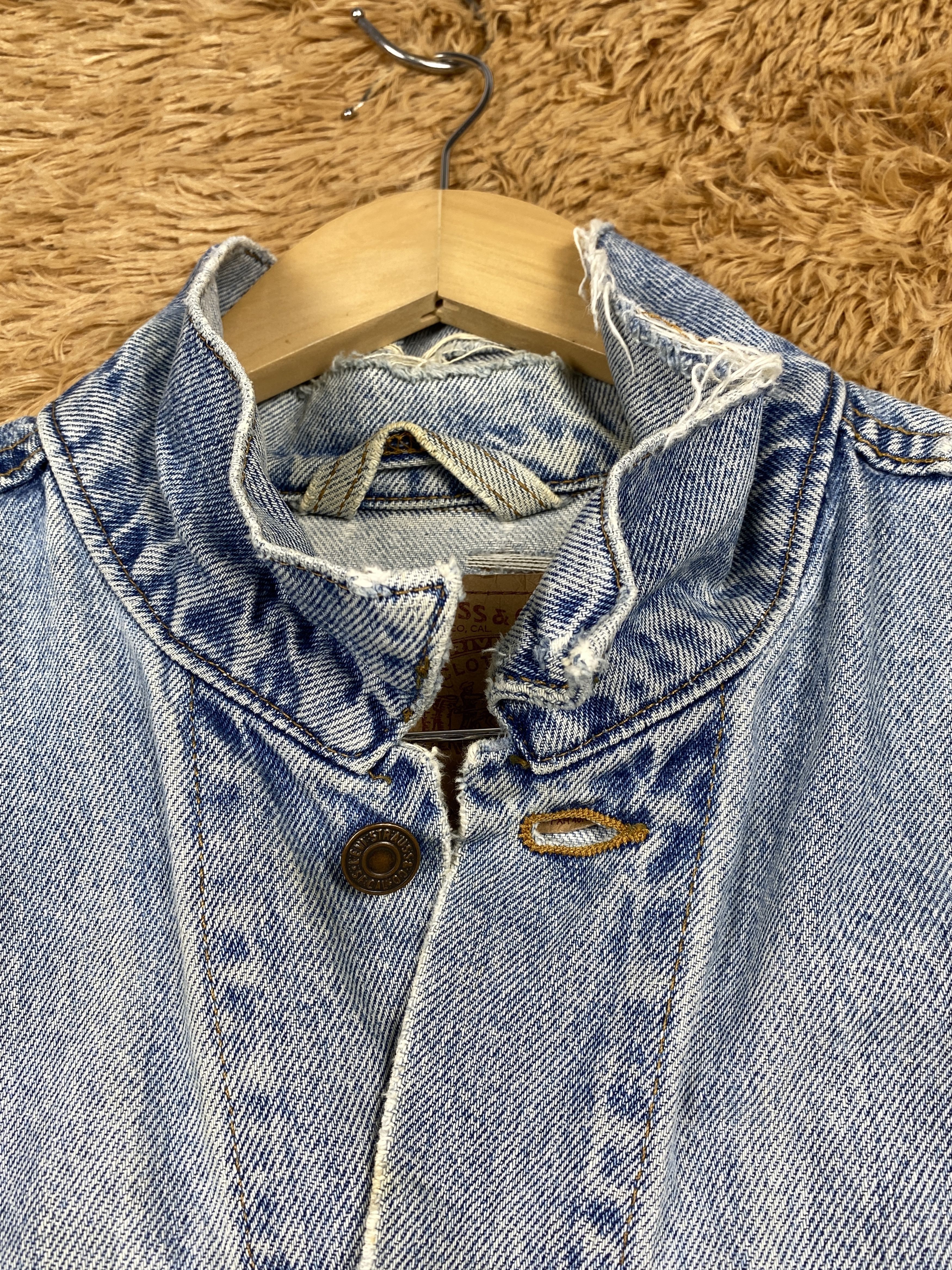 Levi's Vintage Levis Faded Denim Button Up Jacket J1624 Size US L / EU 52-54 / 3 - 5 Thumbnail