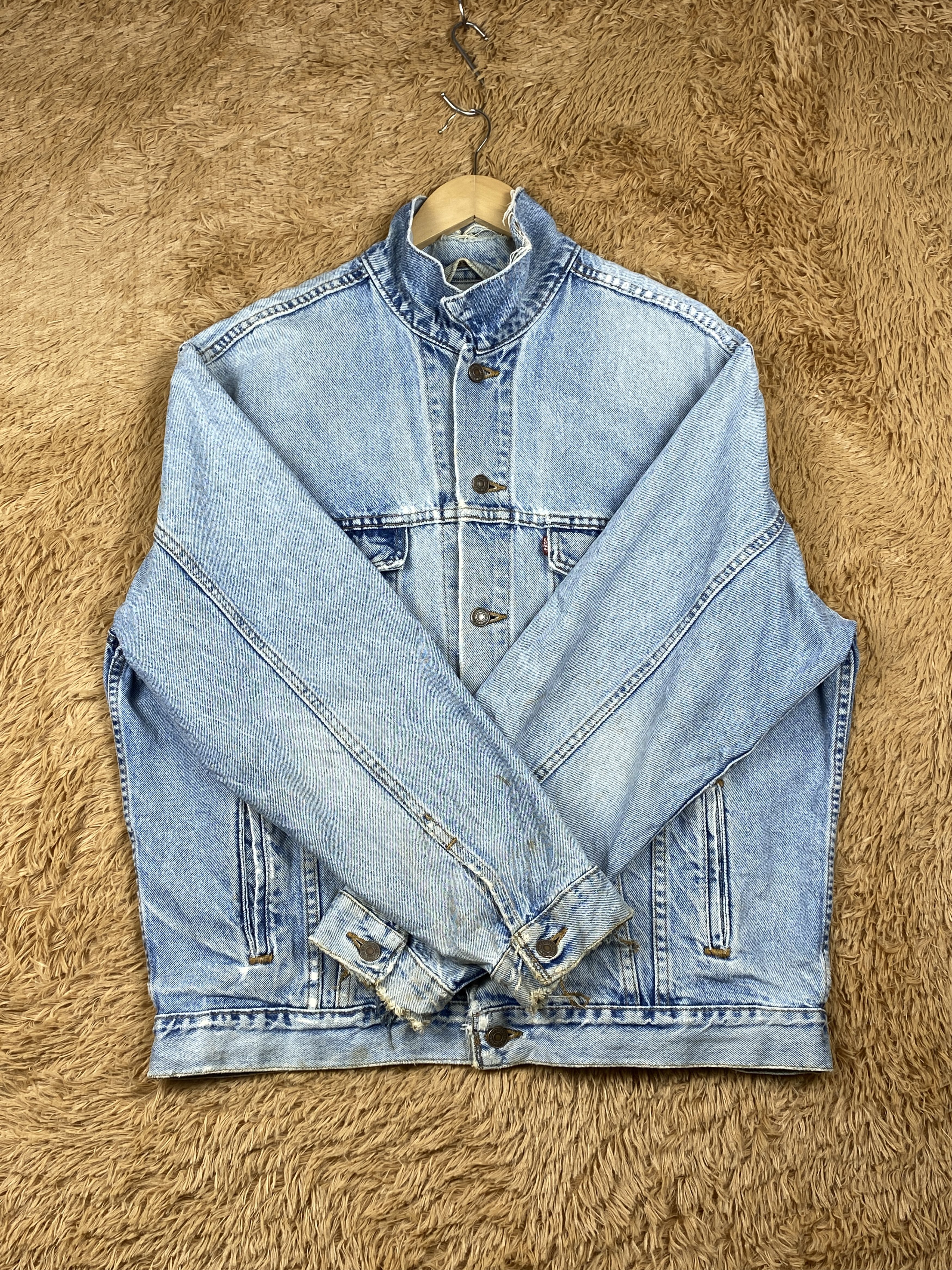 Levi's Vintage Levis Faded Denim Button Up Jacket J1624 Size US L / EU 52-54 / 3 - 4 Thumbnail