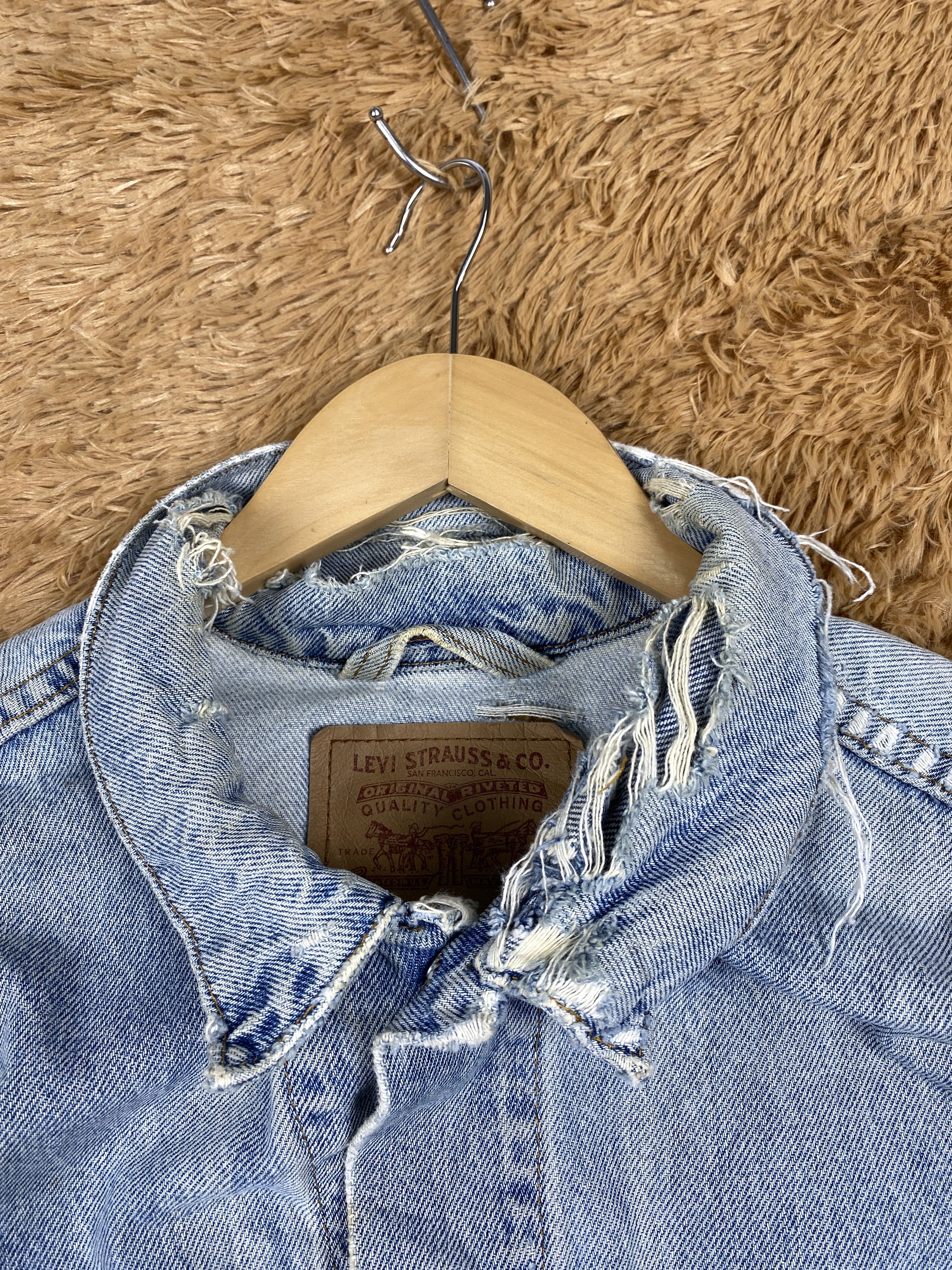 Levi's Vintage Levis Faded Denim Button Up Jacket J1624 Size US L / EU 52-54 / 3 - 6 Thumbnail