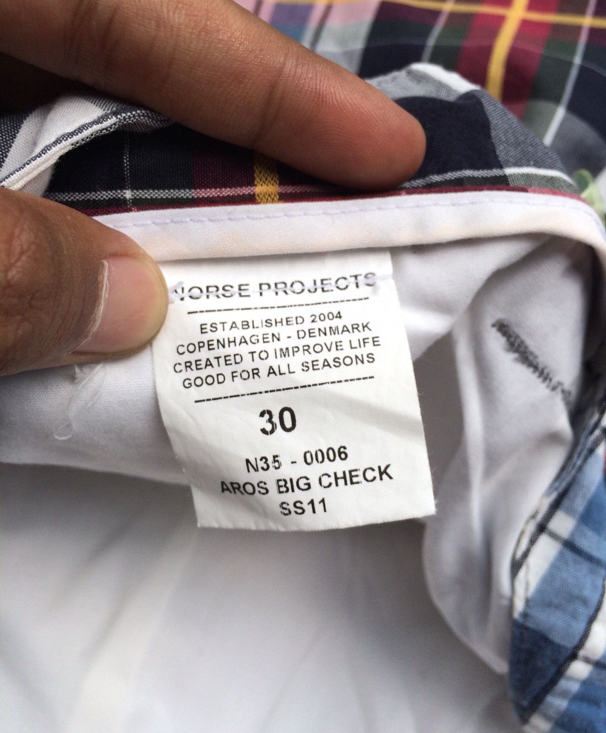 Norse Projects Norse Projects Aros Big Check SS11 Tartan Plaid Short Pant Size US 33 - 4 Thumbnail