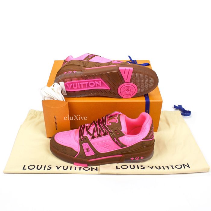 Louis Vuitton, Shoes, Louis Vuitton Pink And Brown Trainers