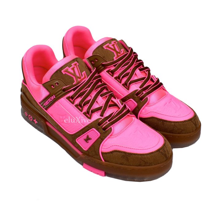 Louis Vuitton Louis Vuitton Trainer Sneakers Pink Brown DS