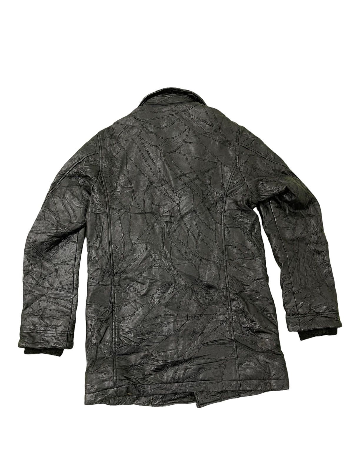 Genetic Manipulation Shinichiro Kuriya Scab Patchwork Sheep Leather Button Jacket 1🟦 Size US M / EU 48-50 / 2 - 6 Thumbnail