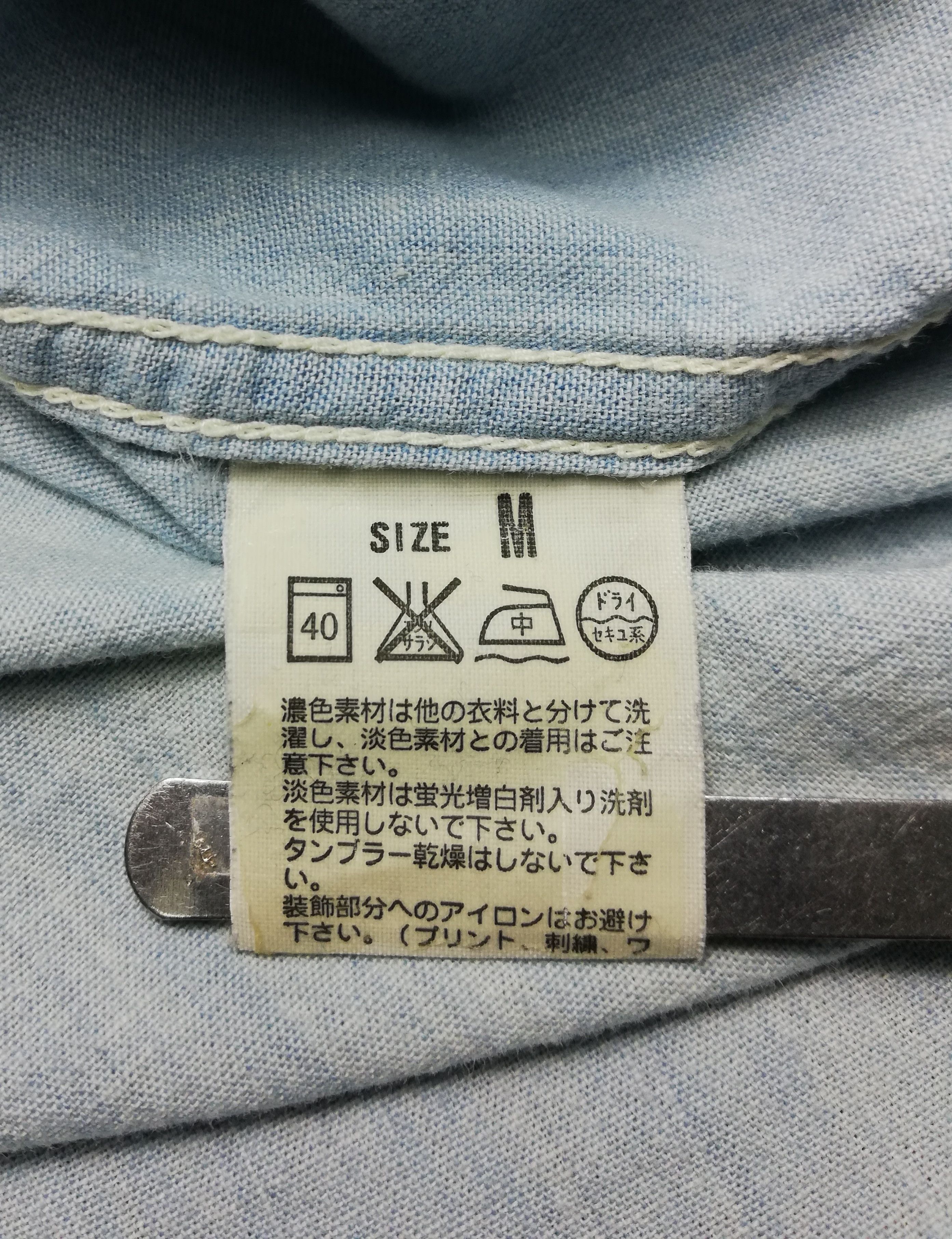 Levi's × Levi's Vintage Clothing × Vintage 🔥Flannel Washed Chambray Selvedge Levi's Strauss Ls Shirts Size US S / EU 44-46 / 1 - 7 Thumbnail