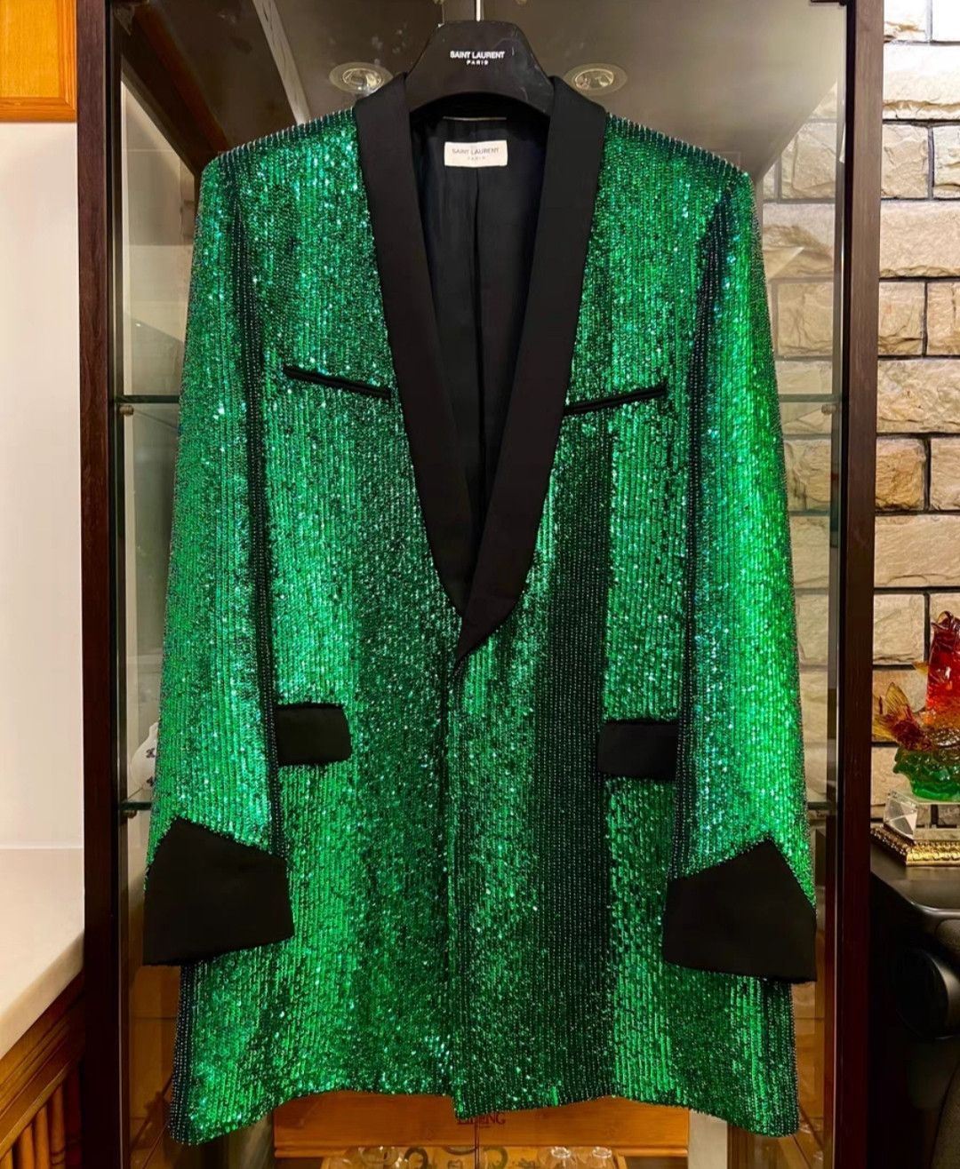 Saint Laurent Paris saint laurent Colorful Beads Green Scale Suit Size US M / EU 48-50 / 2 - 1 Thumbnail