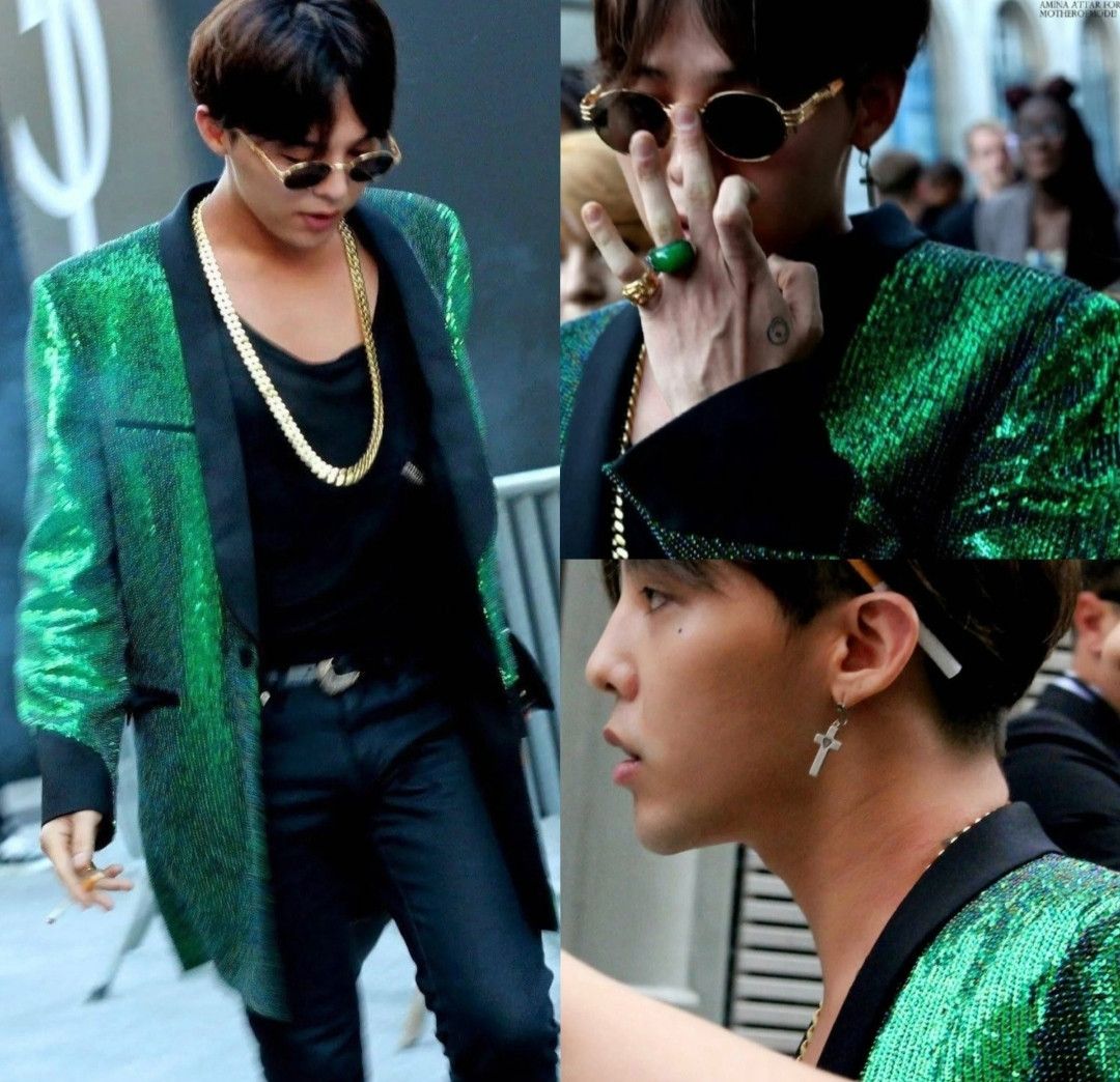 Saint Laurent Paris saint laurent Colorful Beads Green Scale Suit Size US M / EU 48-50 / 2 - 7 Thumbnail