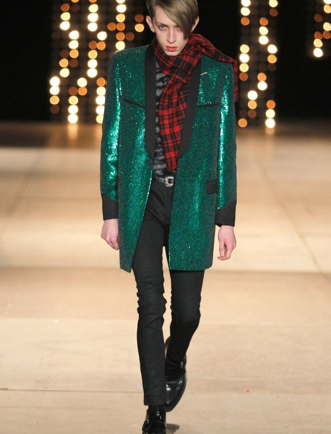 Saint Laurent Paris saint laurent Colorful Beads Green Scale Suit Size US M / EU 48-50 / 2 - 6 Thumbnail