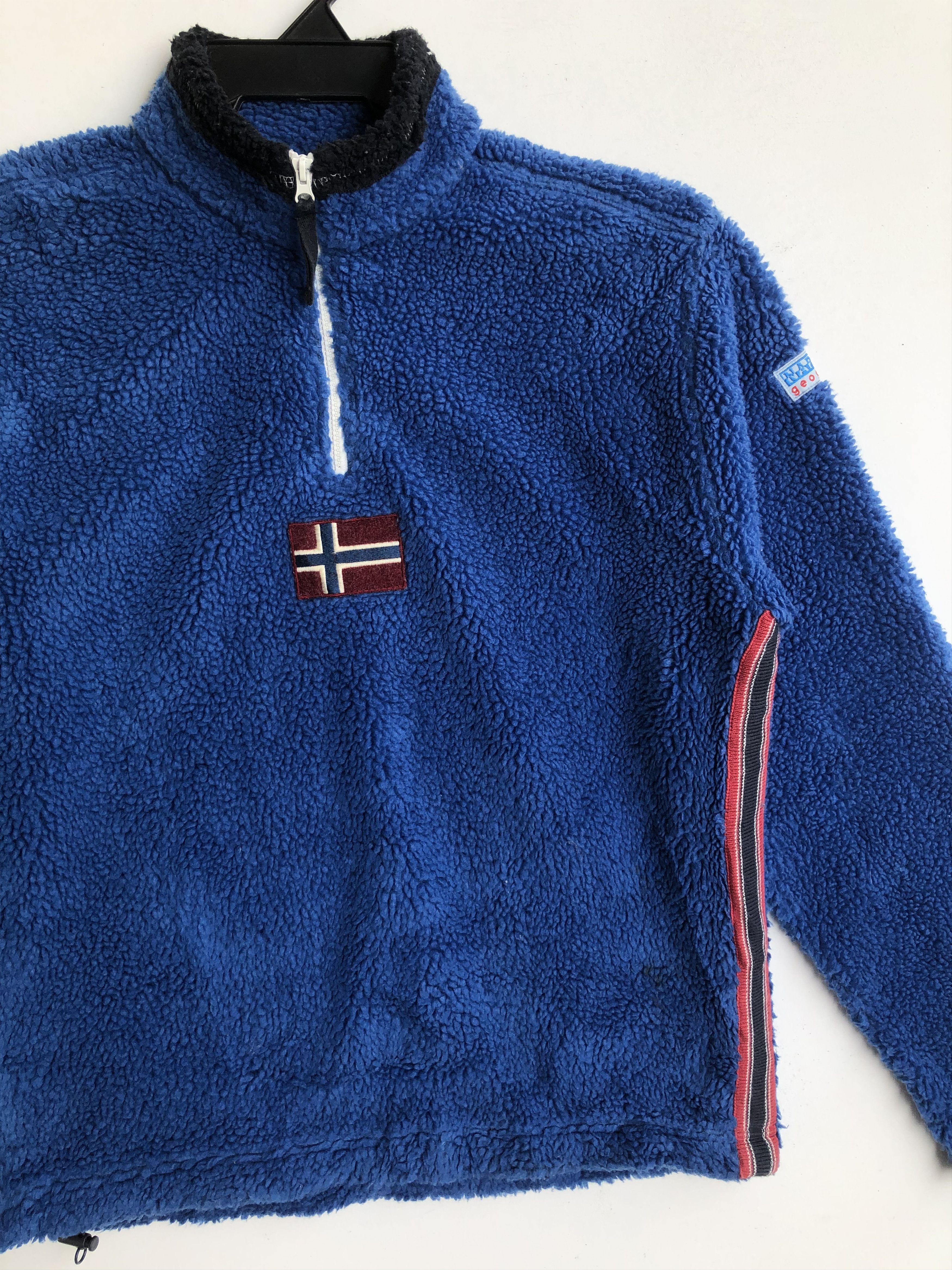 Napapijri × Vintage VINTAGE NAPAPIJRI SHERPA FLEECE PULLOVER JACKET Size US S / EU 44-46 / 1 - 3 Thumbnail