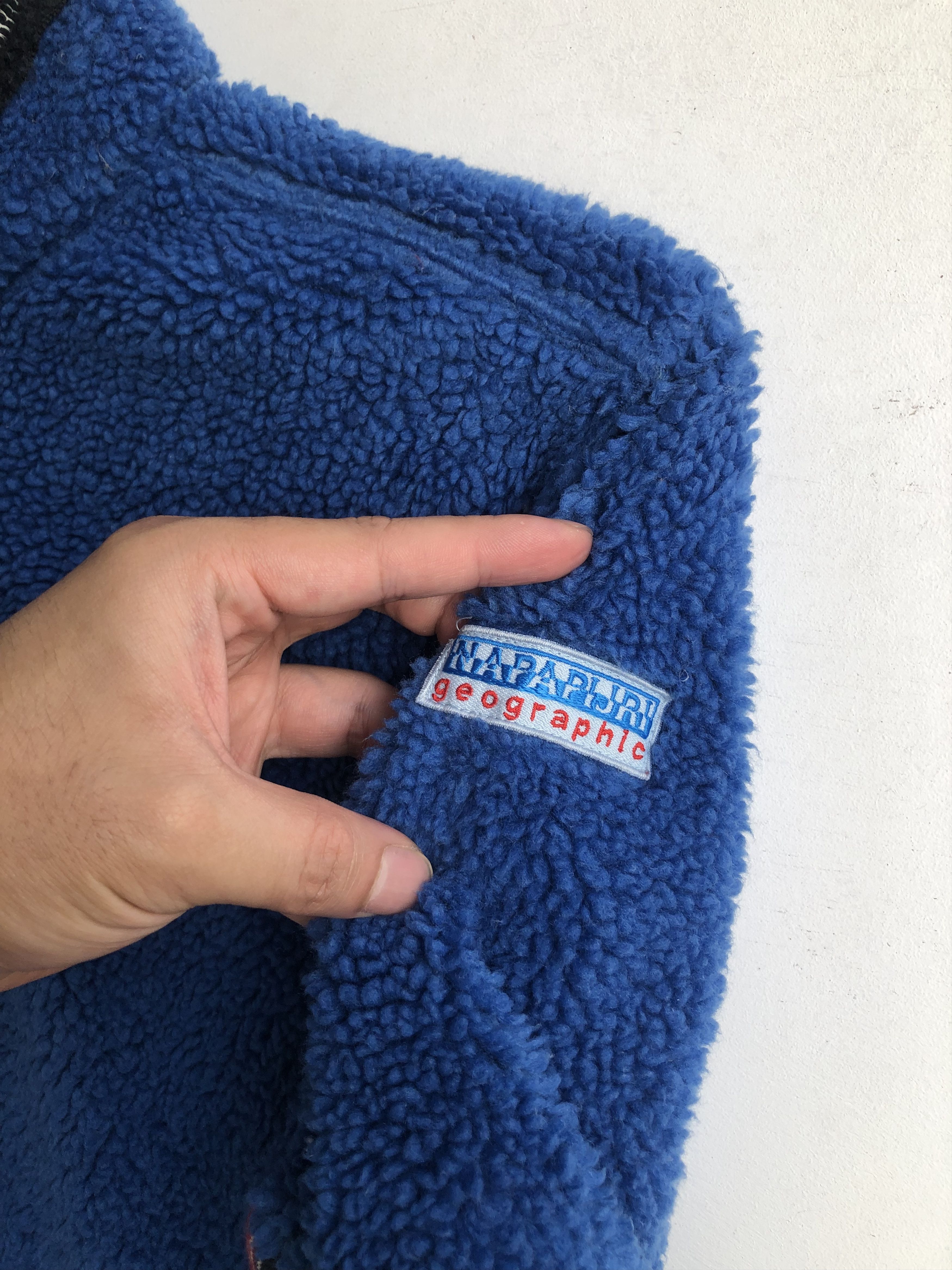 Napapijri × Vintage VINTAGE NAPAPIJRI SHERPA FLEECE PULLOVER JACKET Size US S / EU 44-46 / 1 - 6 Thumbnail