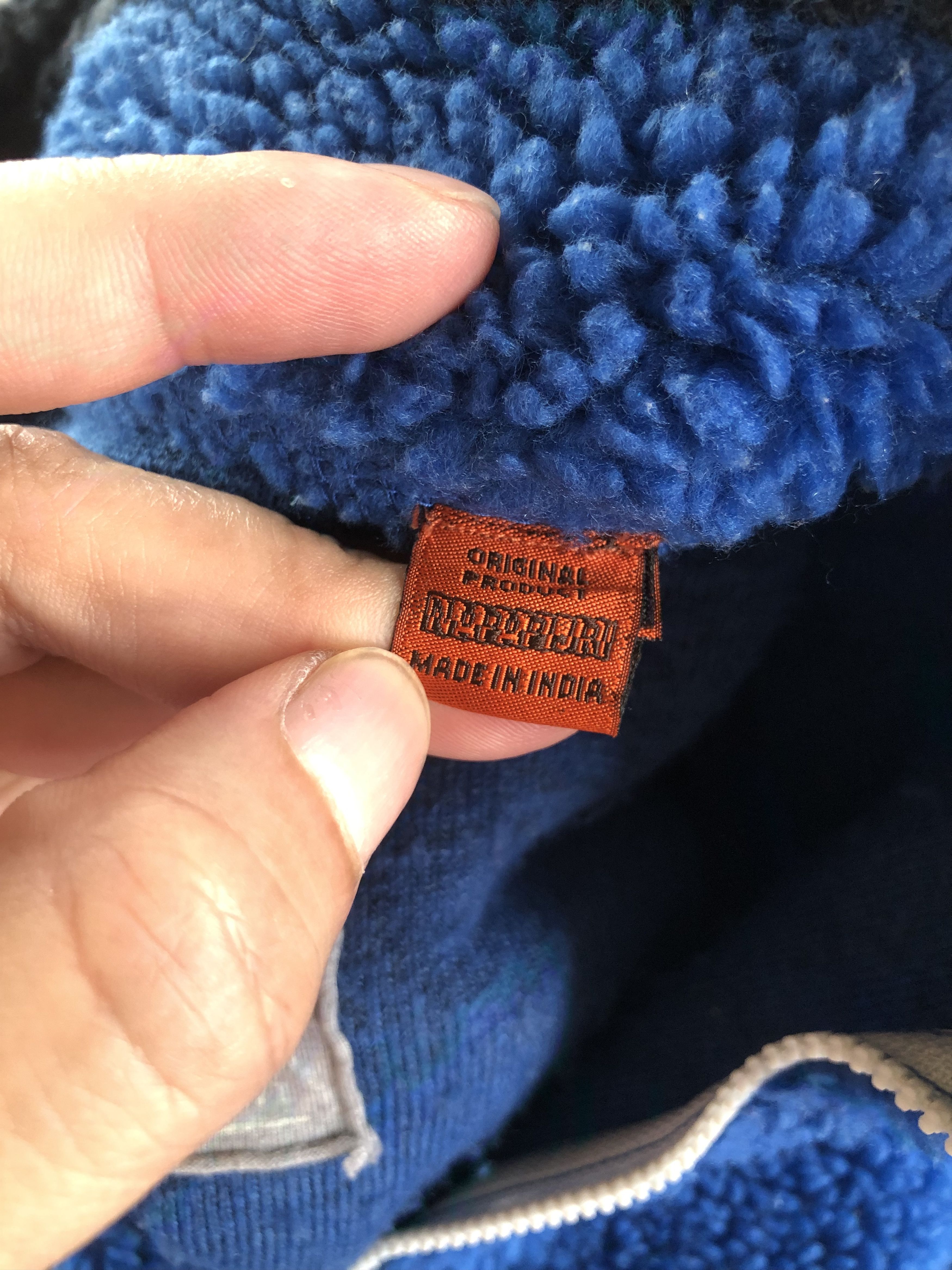 Napapijri × Vintage VINTAGE NAPAPIJRI SHERPA FLEECE PULLOVER JACKET Size US S / EU 44-46 / 1 - 8 Thumbnail