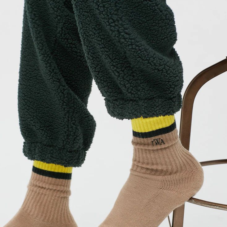 JW Anderson × Uniqlo XL Extra Large Green Fleece Pants Pile-Lined Sherpa Joggers Size US 36 / EU 52 - 17 Thumbnail