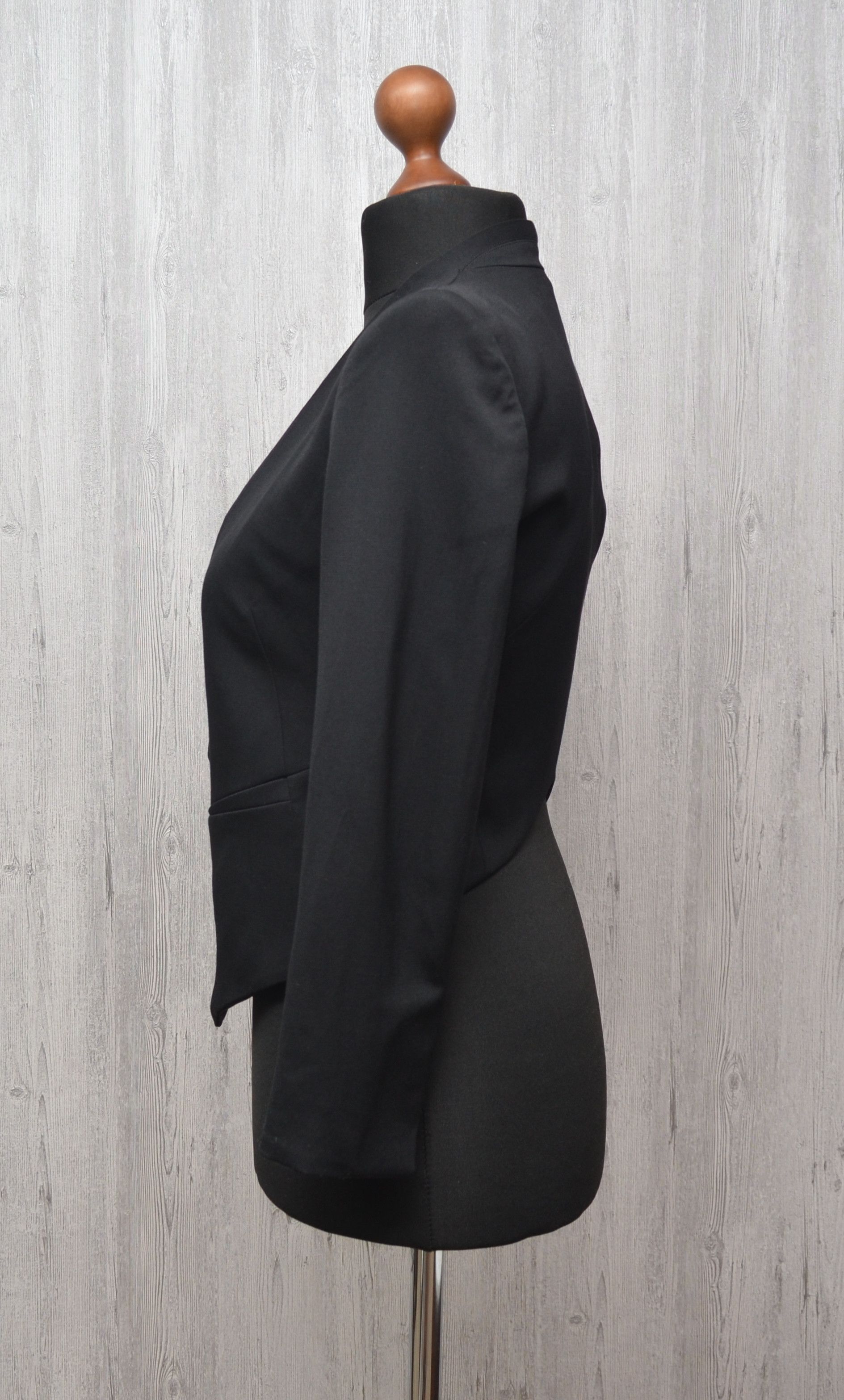 Helmut Lang Helmut Lang Size Wmns US2 Black Wool Cropped Tuxedo Blazer Size XS / US 0-2 / IT 36-38 - 5 Thumbnail