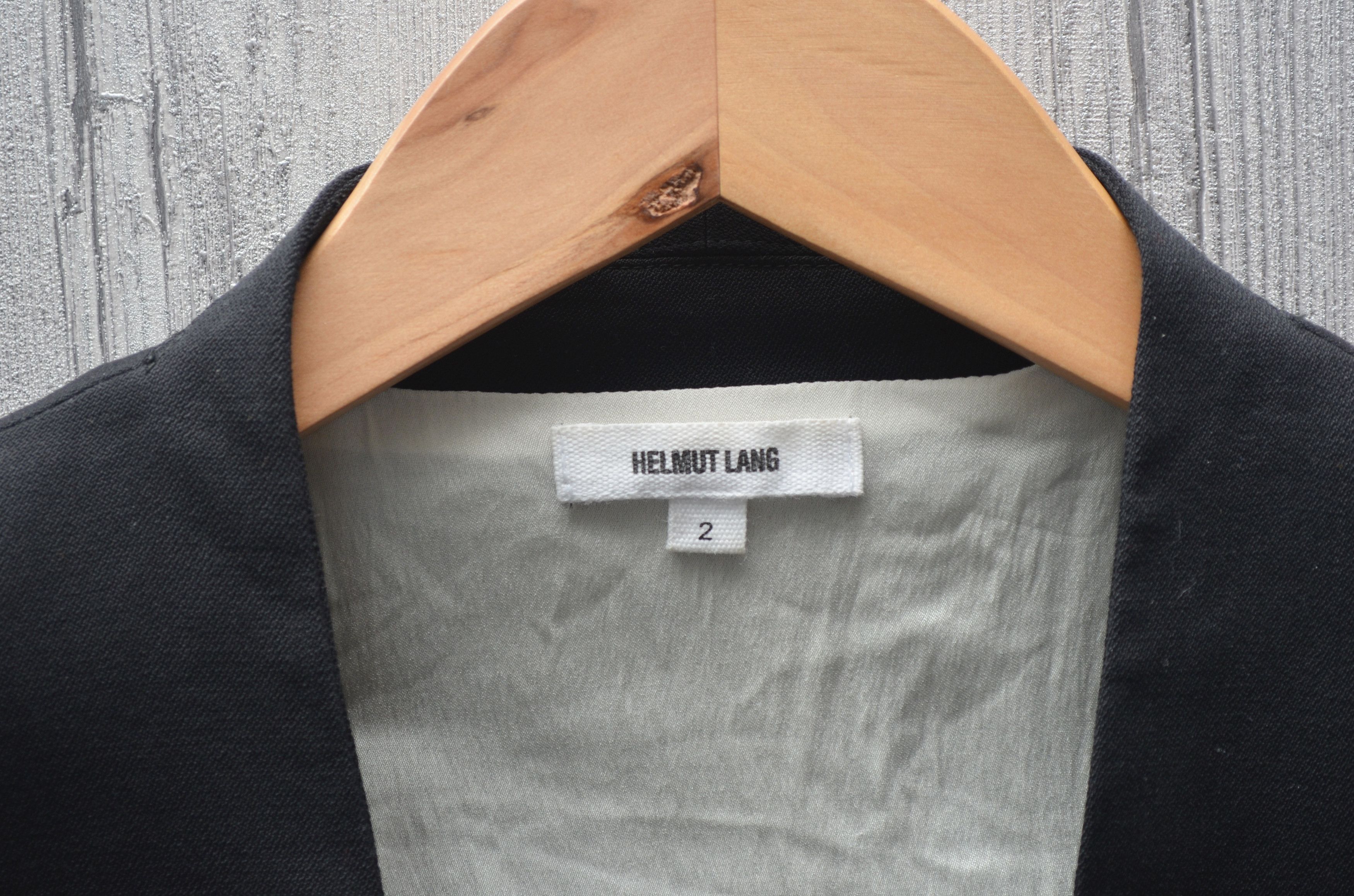 Helmut Lang Helmut Lang Size Wmns US2 Black Wool Cropped Tuxedo Blazer Size XS / US 0-2 / IT 36-38 - 9 Thumbnail