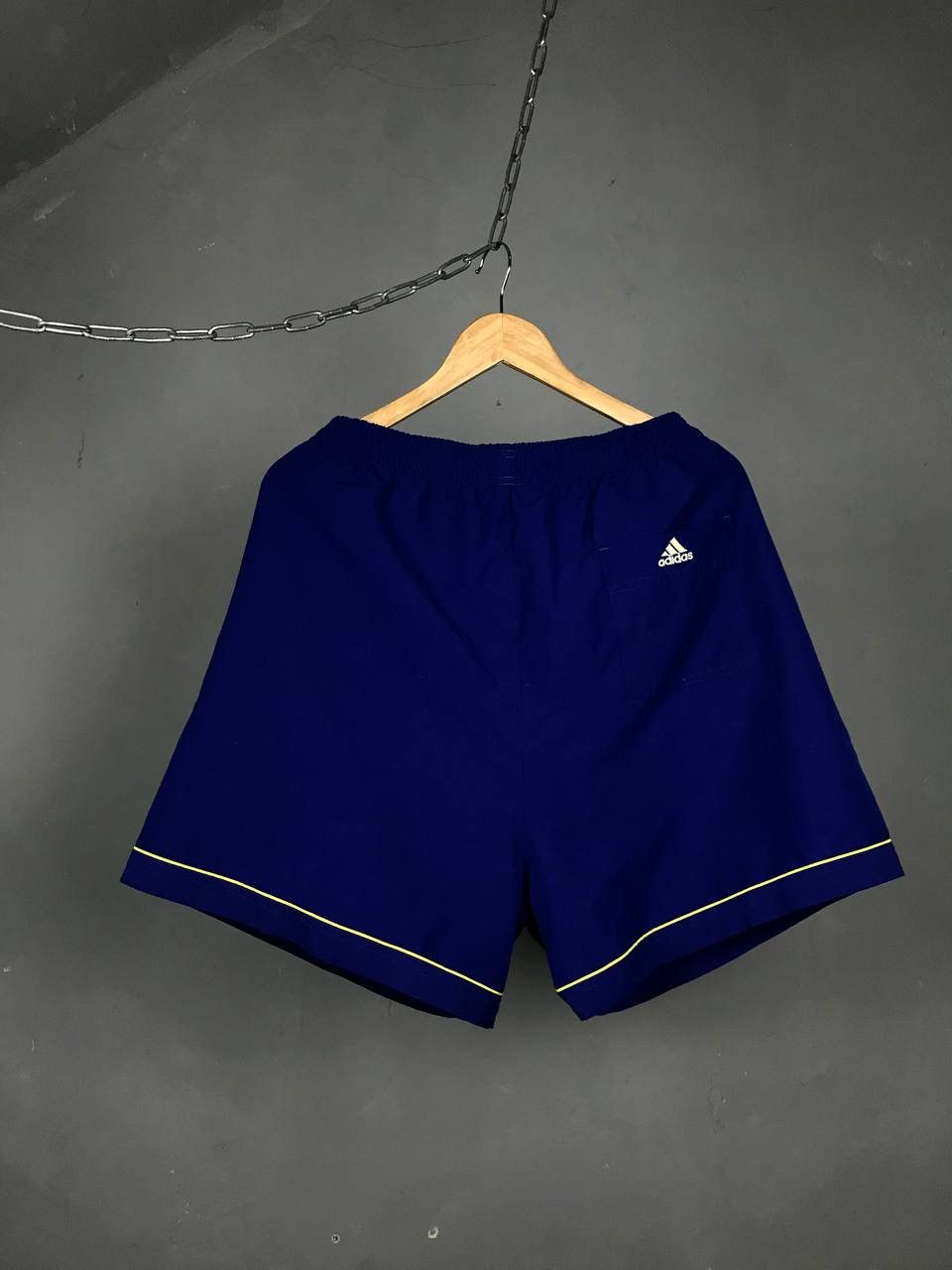 Vintage Adidas vintage streetwear blue shorts Size US 36 / EU 52 - 5 Thumbnail