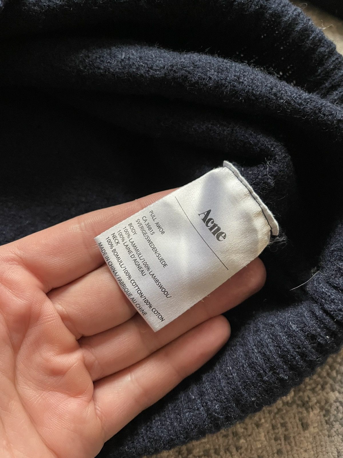 Acne Studios Acne Studios Knitted Sweater L 100% Lambswool Size US L / EU 52-54 / 3 - 6 Thumbnail