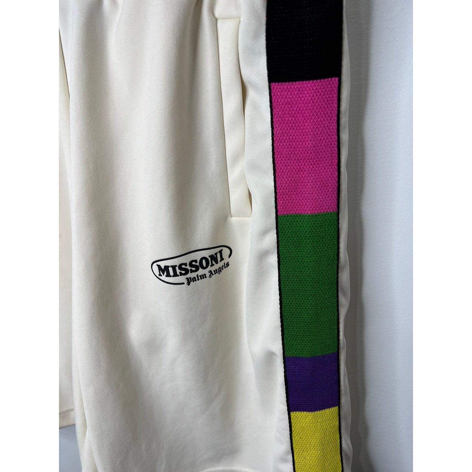 Palm Angels PALM ANGELS Off-White Missoni Edition Track Shorts Size US 36 / EU 52 - 2 Thumbnail