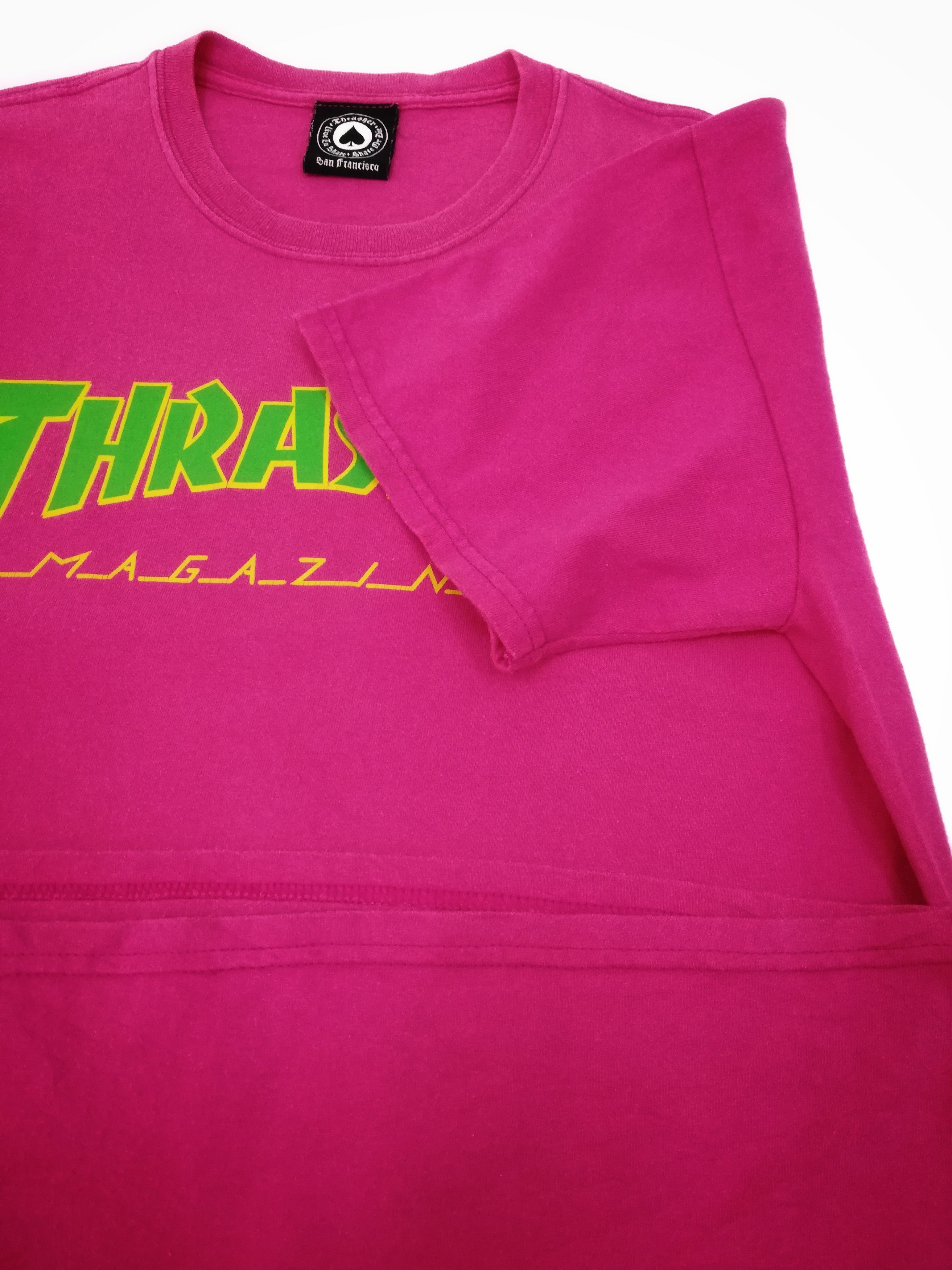 Thrasher 🔥Thrasher Magazine Big Logo Tee Pink T-shirt Cotton🔥 Size US M / EU 48-50 / 2 - 7 Thumbnail