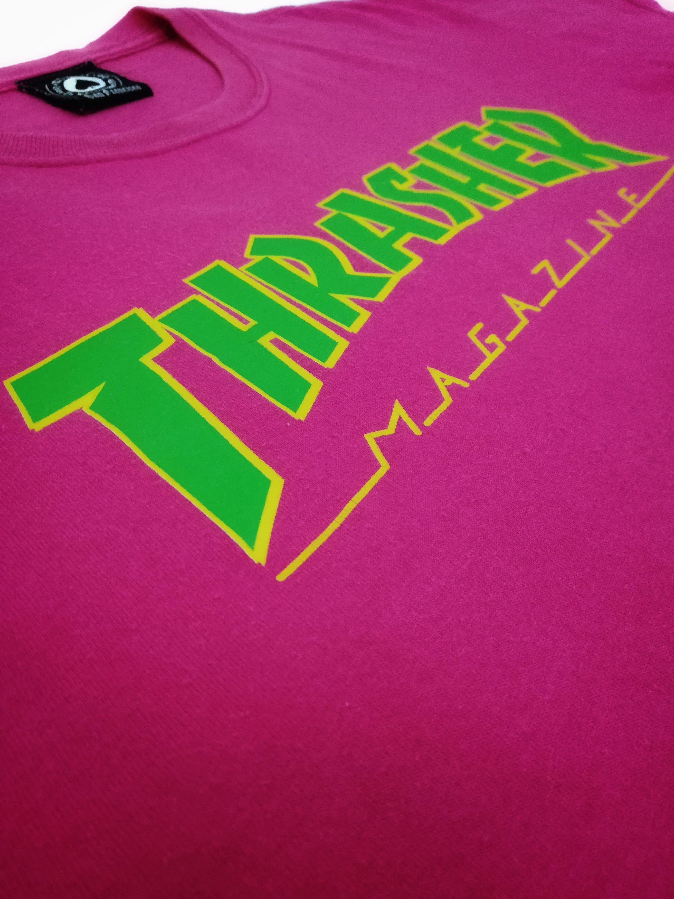 Thrasher 🔥Thrasher Magazine Big Logo Tee Pink T-shirt Cotton🔥 Size US M / EU 48-50 / 2 - 5 Thumbnail