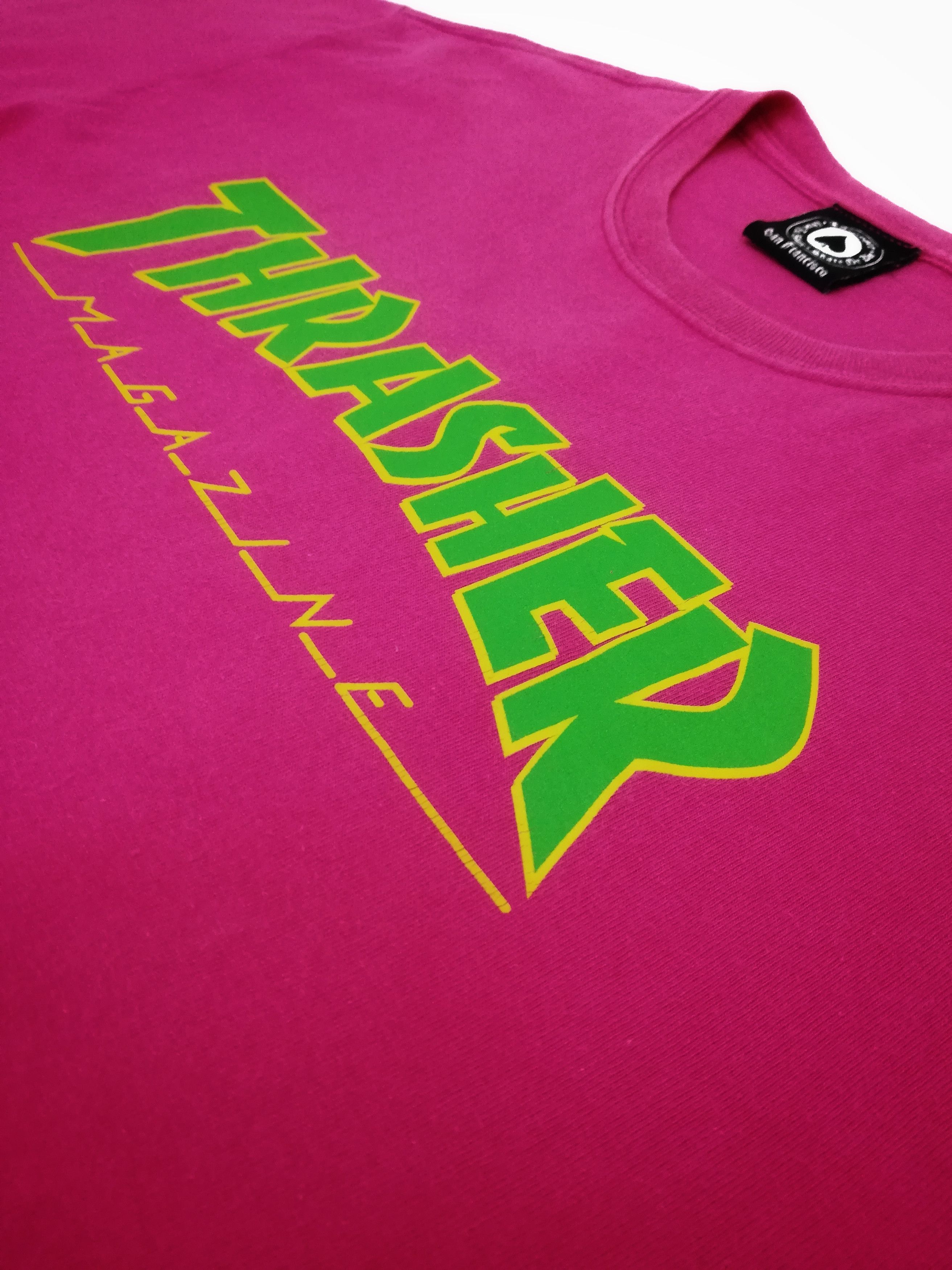 Thrasher 🔥Thrasher Magazine Big Logo Tee Pink T-shirt Cotton🔥 Size US M / EU 48-50 / 2 - 6 Thumbnail