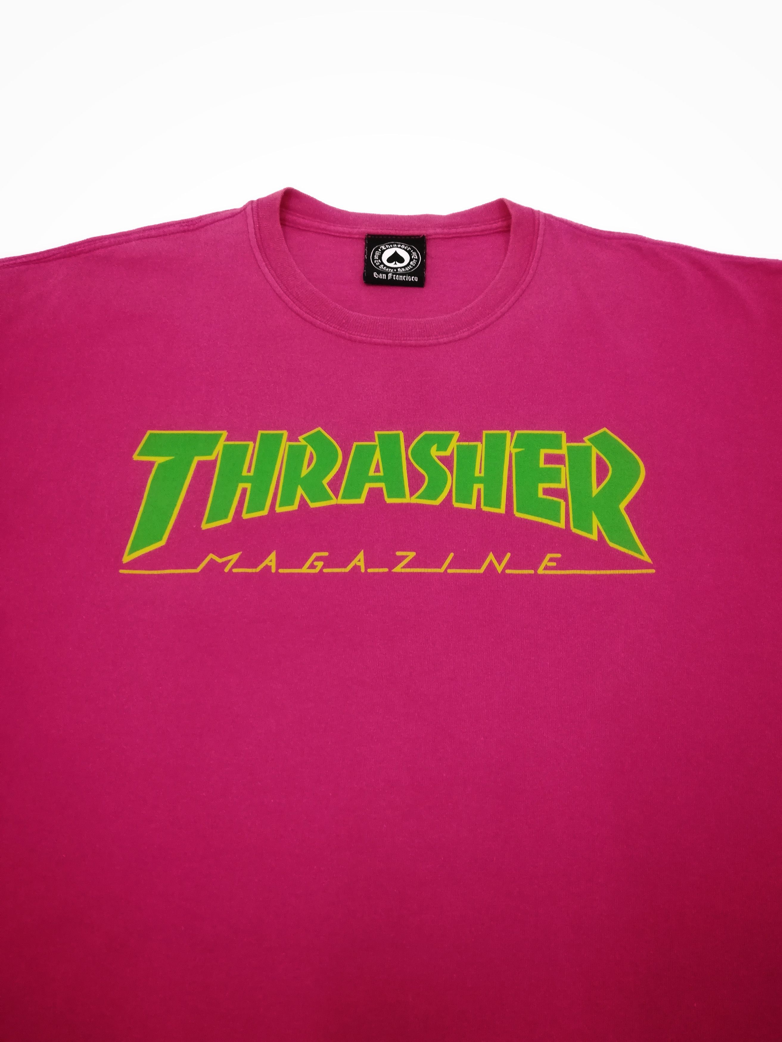 Thrasher 🔥Thrasher Magazine Big Logo Tee Pink T-shirt Cotton🔥 Size US M / EU 48-50 / 2 - 4 Thumbnail