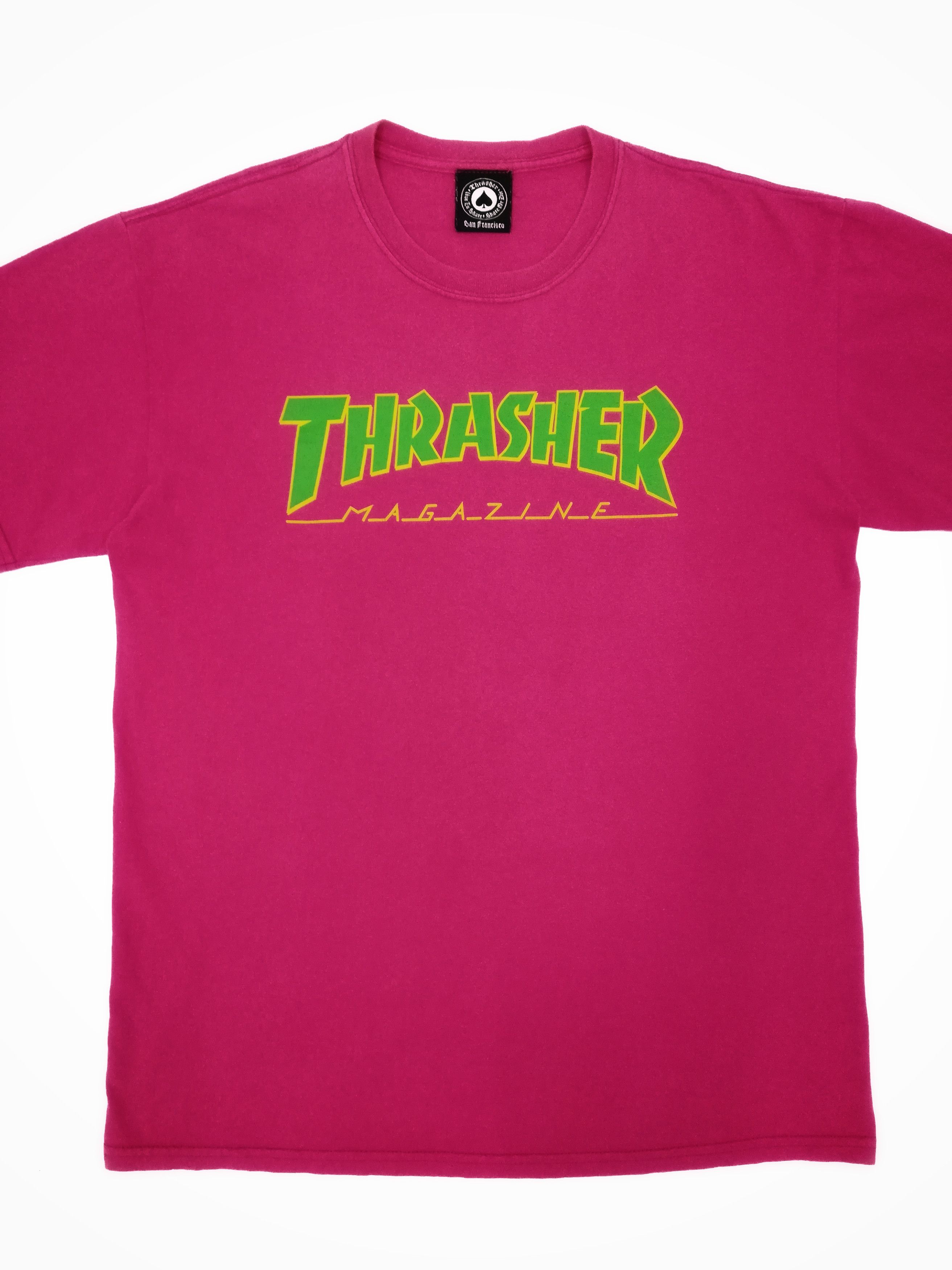 Thrasher 🔥Thrasher Magazine Big Logo Tee Pink T-shirt Cotton🔥 Size US M / EU 48-50 / 2 - 2 Thumbnail