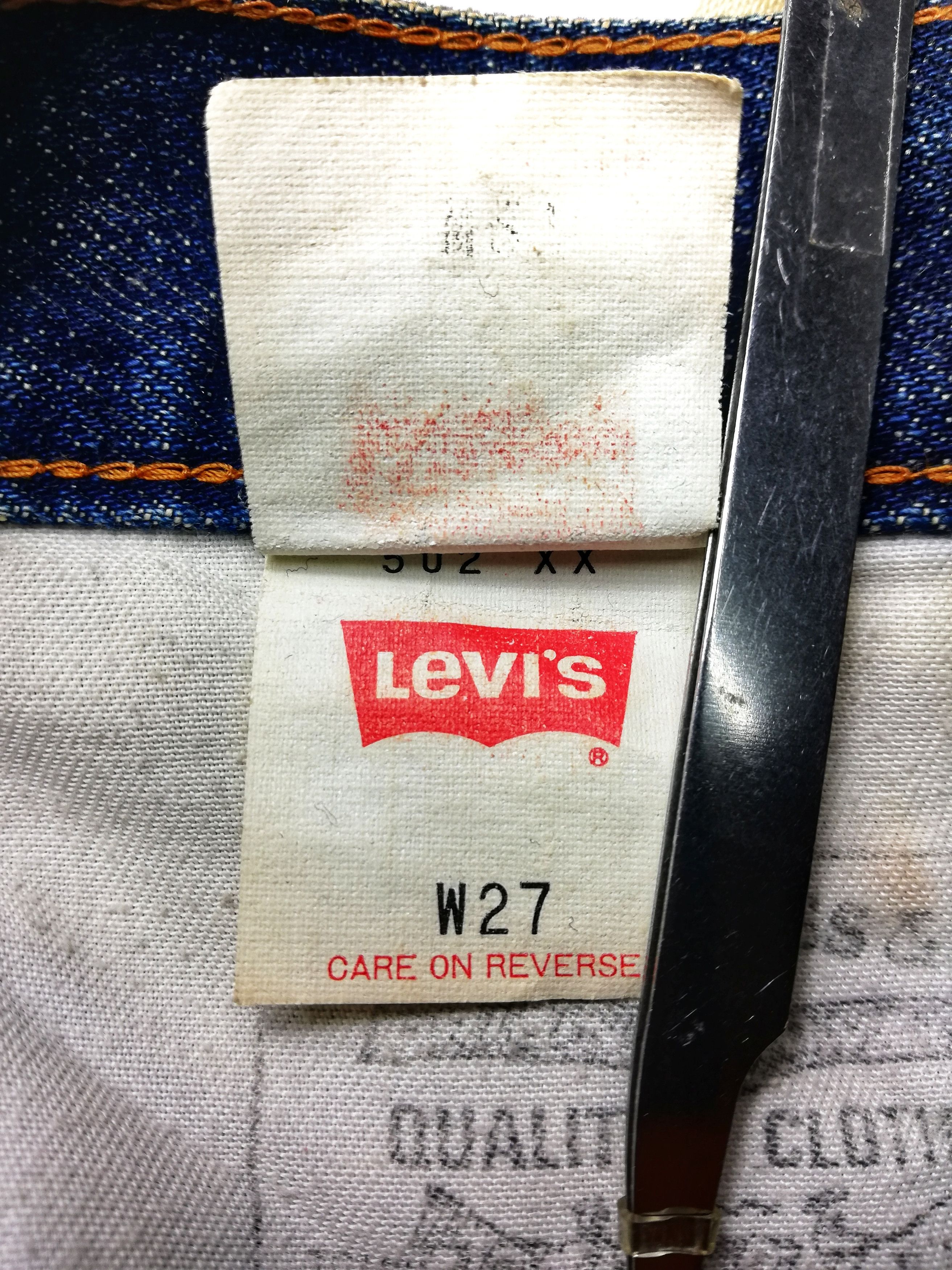Levi's × Levi's Vintage Clothing 🔥Levi's 502 Custom Acid Wash Japan Bleacher Selvedge Jeans Size US 27 - 12 Thumbnail
