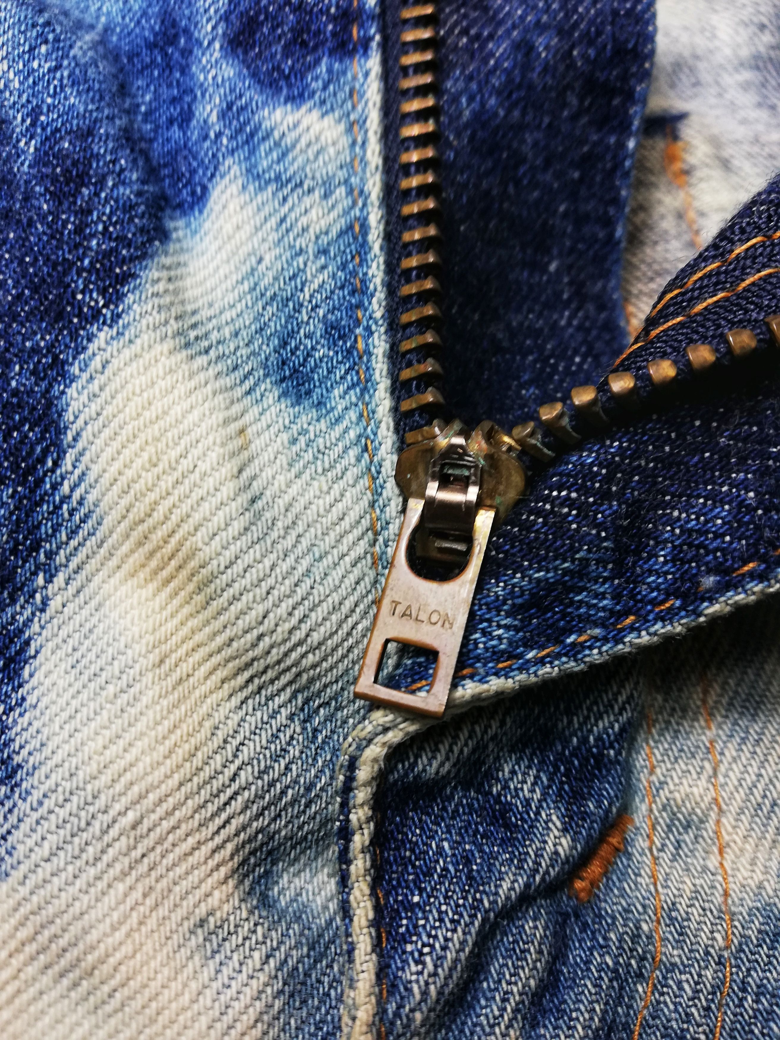 Levi's × Levi's Vintage Clothing 🔥Levi's 502 Custom Acid Wash Japan Bleacher Selvedge Jeans Size US 27 - 6 Thumbnail
