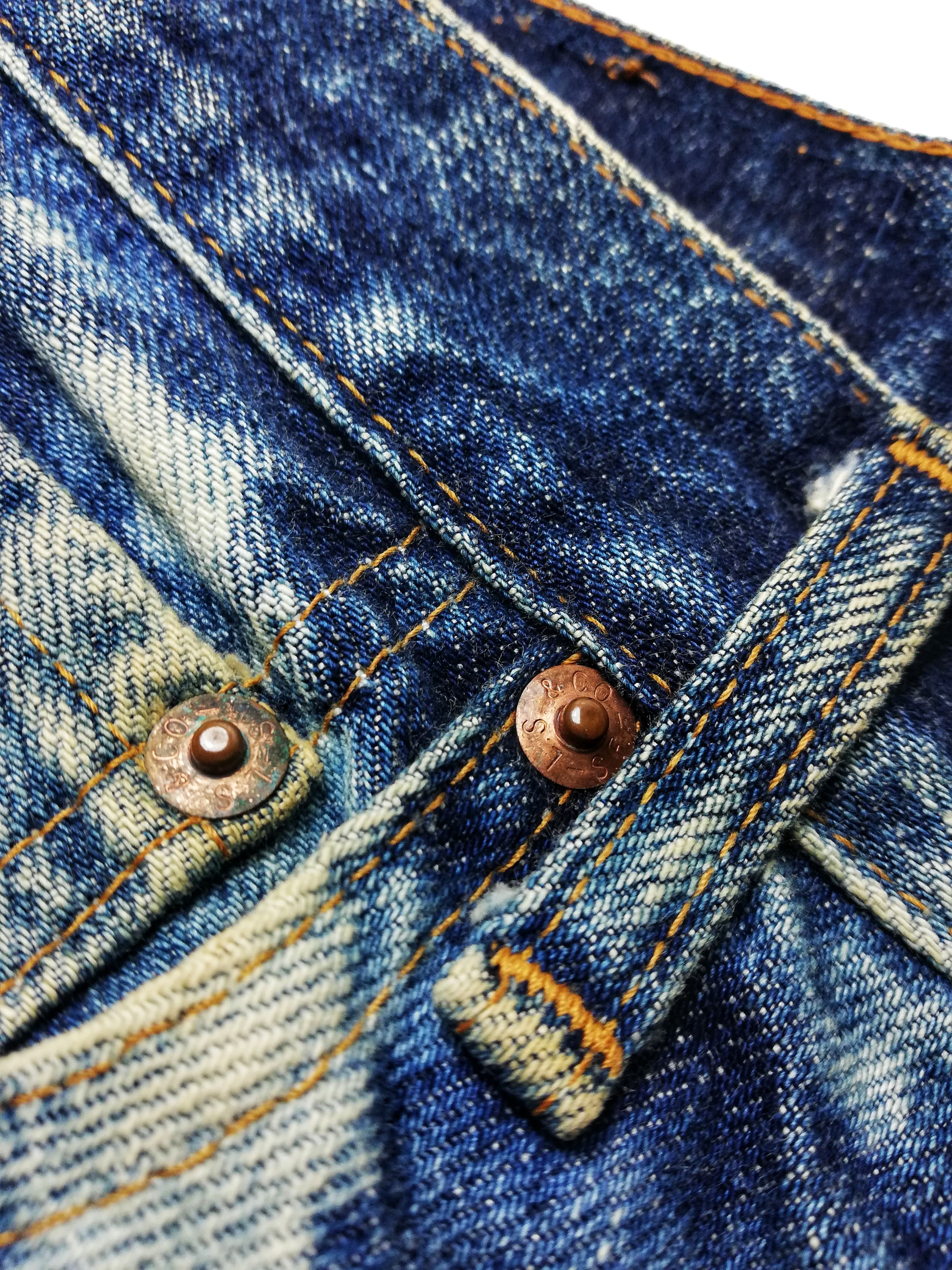 Levi's × Levi's Vintage Clothing 🔥Levi's 502 Custom Acid Wash Japan Bleacher Selvedge Jeans Size US 27 - 8 Thumbnail